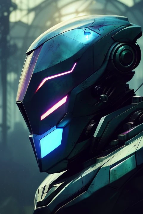 (8k, RAW photo, best quality, masterpiece, realistic, fidelity: 1.35), dark studio, two-tone lighting, black humanoid mecha, mech concept, symmetrical position, saints, holographic behind the head, ((full tools, glass mirror mask, a muscular man holding up a sledgehammer is reflected on the mask)), glowing decorative lines, water droplets on the mecha, moisture, HC letter logo on the shoulder, front, concept art, zbrush, artstation, by Peter Mohrbacher, by Alphonse Mucha, unreal engine, octanerender, grain