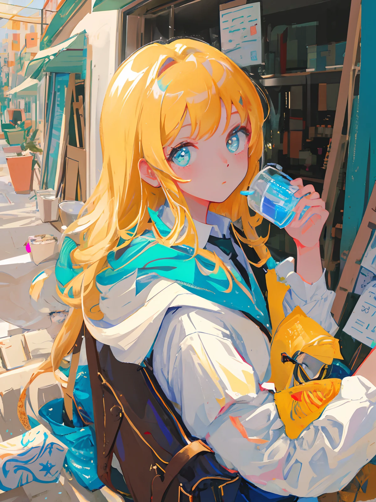 masterpiece, best quality, super detailed, illustration, portrait, 1girl