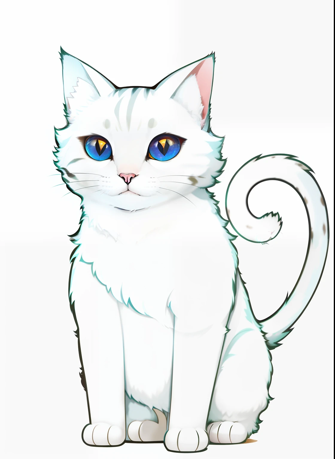 ((a cat in clothes)),, full body shot, fluffy hair, anthropomorphic expression, rich colors, fine details, masterpiece, realistic, fine art, cg, realistic, pair of ears