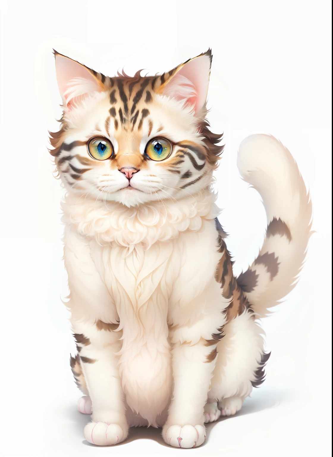 ((a cat in clothes)),, full body shot, fluffy hair, anthropomorphic expression, rich colors, fine details, masterpiece, realistic, fine art, cg, realistic, ears