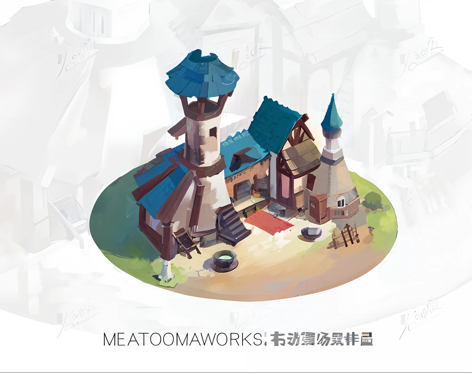 House, attic, tower