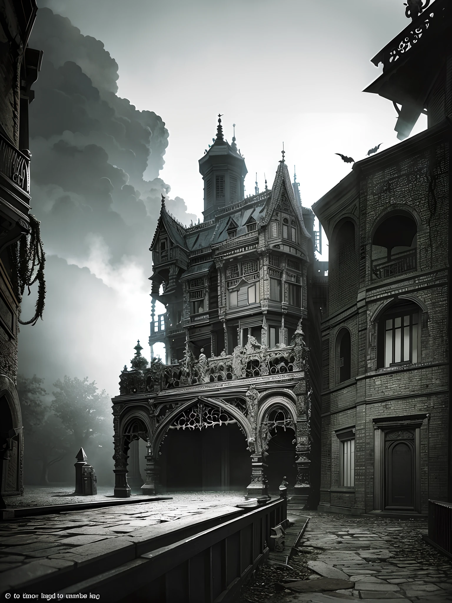 front right side view, dark old vampire in blindfold, the bats, vampire lair horror, creepy atmosphere HDR, hyperrealictic, ((intricate details)), ((intricate details, hyperdetailed)), cinematic, volumetric lighting