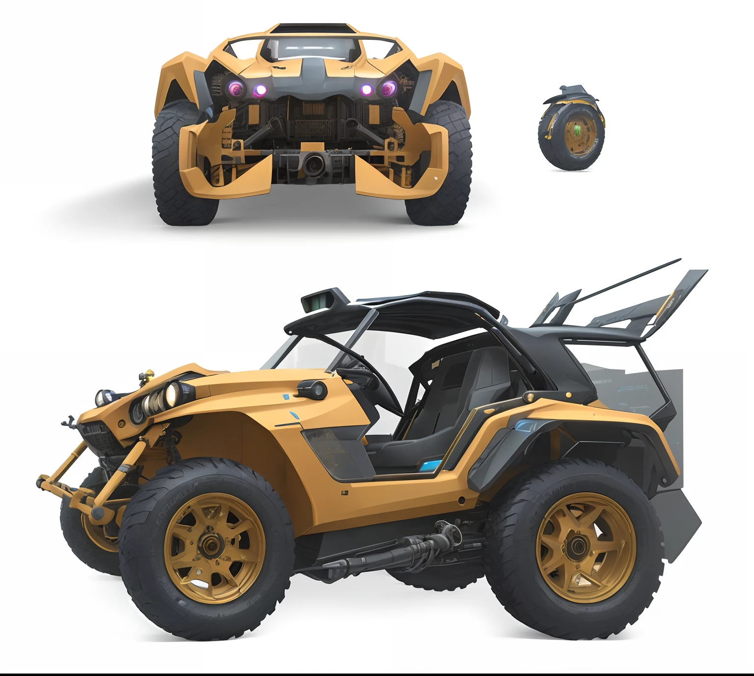 Realistic, best quality, masterpiece, highly detailed, ultra detailed, cyberpunk city buggy. 4k 3d rendering Unreal Engine 5 using blender rendering and Octane global illumination Realistic surreal concept art from greg rutkowski loish rhads ferdinand knab makoto shinkai tian zi trending on cgsociety