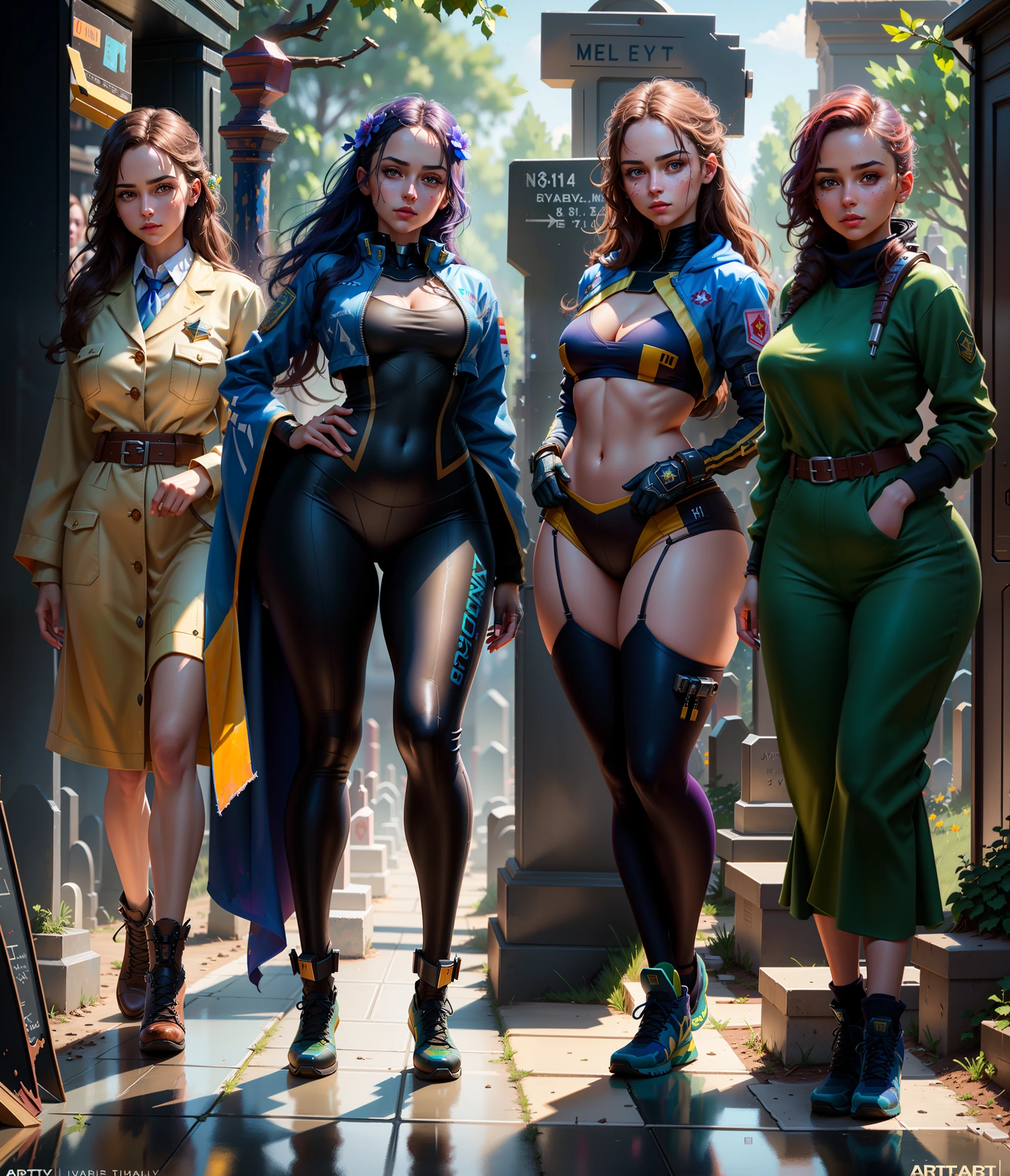 Highly detailed RAW color photo, beautiful young girl, dynamic pose, (wide hips), (detailed skin), (detailed lips), (detailed eyes), (universe: 1.4), (graveyard: 1.1) , (Sci Fi Setting) (Facial Detail), (Curves), Eye Detail, Chromatic Aberration, Depth of Field, Soft Light, Masterpiece, Best Quality, Intricate, Very Detailed, Concept Art, Film, Hyper-realistic Painting, Artstation Trends, 8K, Difficult Confidence Shadows, Realistic, (High Detail Background: 1.2), Midway Art