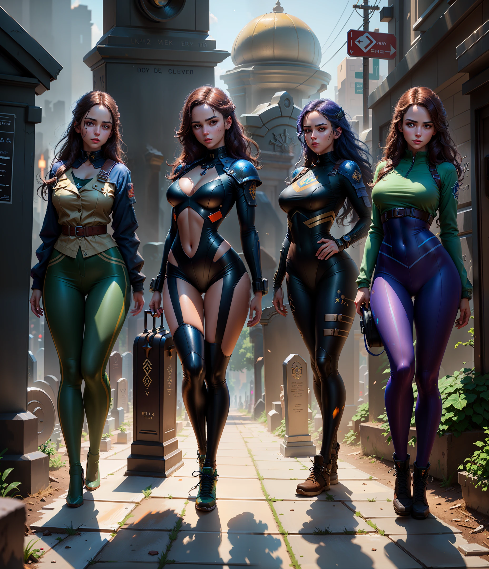 Highly detailed RAW color photo, beautiful young girl, dynamic pose, (wide hips), (detailed skin), (detailed lips), (detailed eyes), (universe: 1.4), (graveyard: 1.1) , (Sci Fi Setting) (Facial Detail), (Curves), Eye Detail, Chromatic Aberration, Depth of Field, Soft Light, Masterpiece, Best Quality, Intricate, Very Detailed, Concept Art, Film, Hyper-realistic Painting, Artstation Trends, 8K, Difficult Confidence Shadows, Realistic, (High Detail Background: 1.2), Midway Art