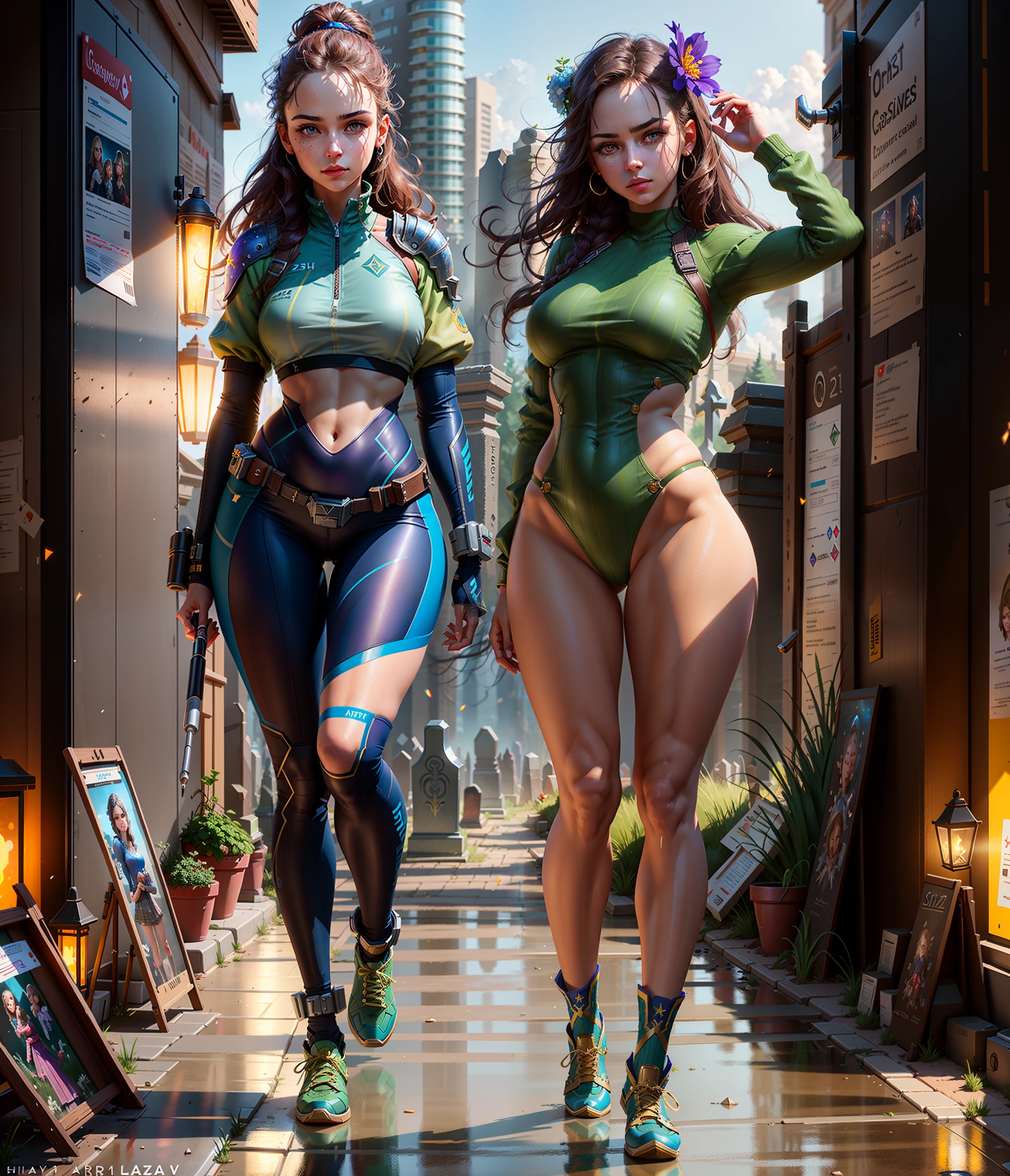 Highly detailed RAW color photo, beautiful young girl, dynamic pose, (wide hips), (detailed skin), (detailed lips), (detailed eyes), (universe: 1.4), (graveyard: 1.1) , (Sci Fi Setting) (Facial Detail), (Curves), Eye Detail, Chromatic Aberration, Depth of Field, Soft Light, Masterpiece, Best Quality, Very Detailed, Concept Art, Film, Hyper Realistic Painting, Artstation Trends, 8K, Difficult Confidence Shadows, Realistic, (High Detail Background: 1.2),