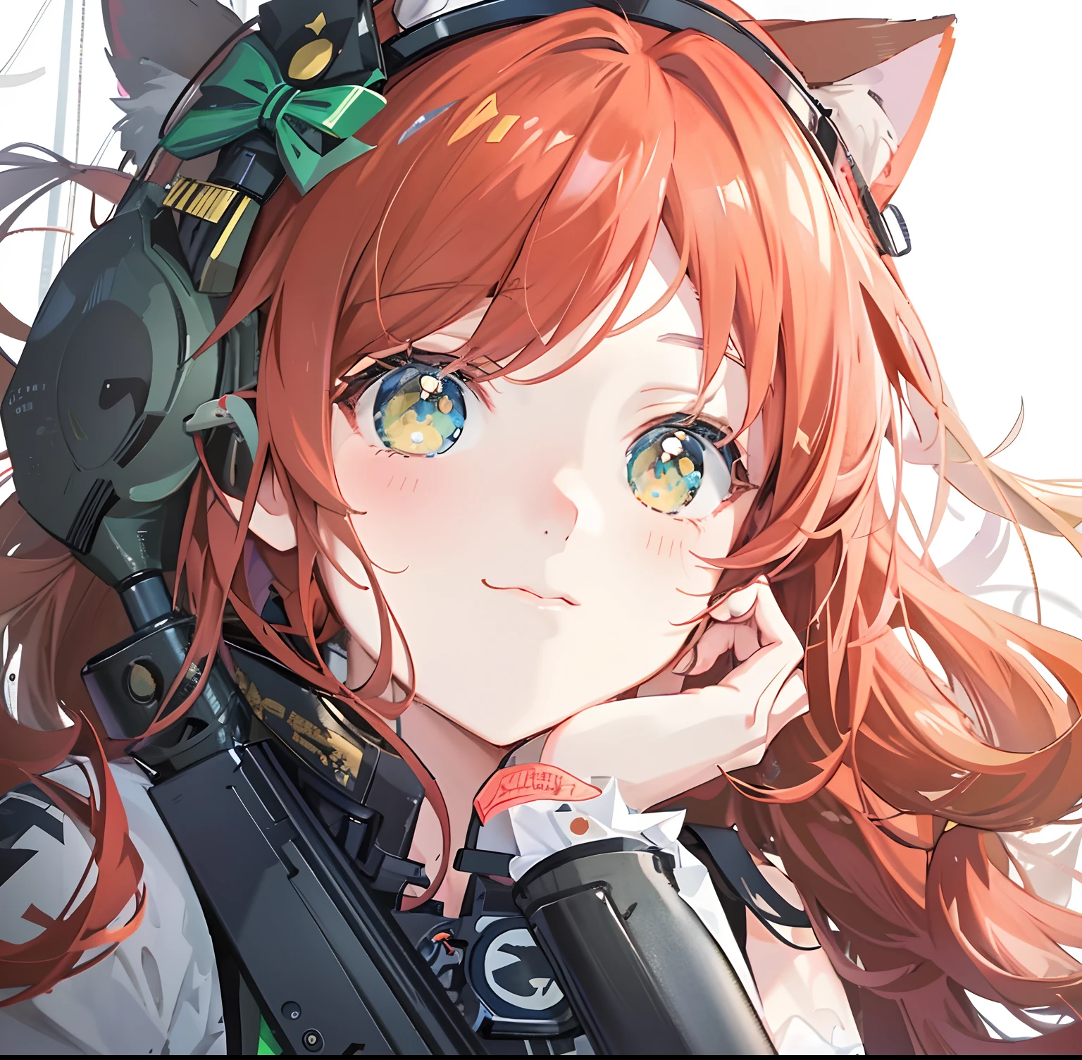 1. Anime girl with a gun and a cat headband with fine details. Girls Frontline, Beautiful Anime Catgirl, Girls Frontline Style, From Girls Frontline, Cute Anime Catgirl, Anime Catgirl, Red Hair And Green Eyes, Girls Frontline CG, Detailed Digital Anime Art, Girls Frontline, Fleet Collection Style, Asuka Langley sohryu, clean and detailed anime art. 2. Anime girl with gun and cat headband, inspired by Ryuse Kishida's anime figure, trending on pixiv, self-destruct art, fine details. Girls Frontline, Beautiful Anime Catgirl, Girls Frontline Style, From Girls Frontline, Cute Anime Catgirl, Anime Catwoman, Red Hair Green Eyes, Girls Frontline cg.