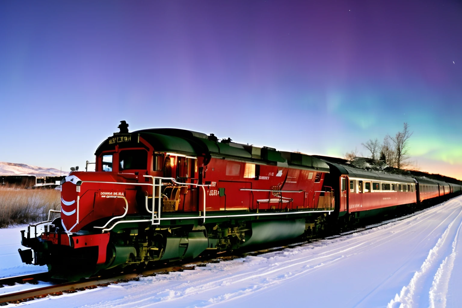 Take the train bound for the North Pole, watch the aurora in the distance from the front of the car, and go to the hometown of Santa Claus