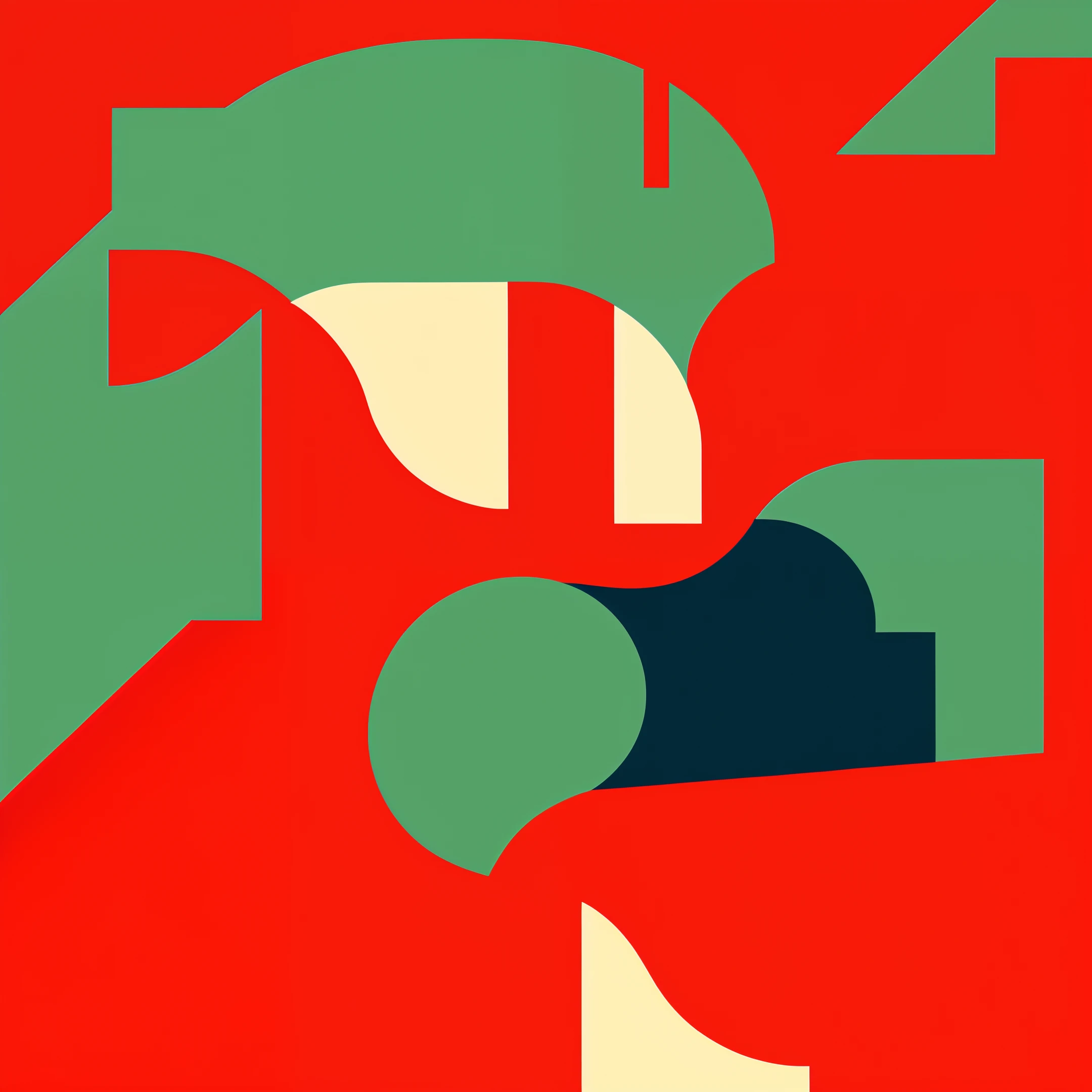 Minimalism, characters, close up, flat illustration, Minimalist, red, Memphis