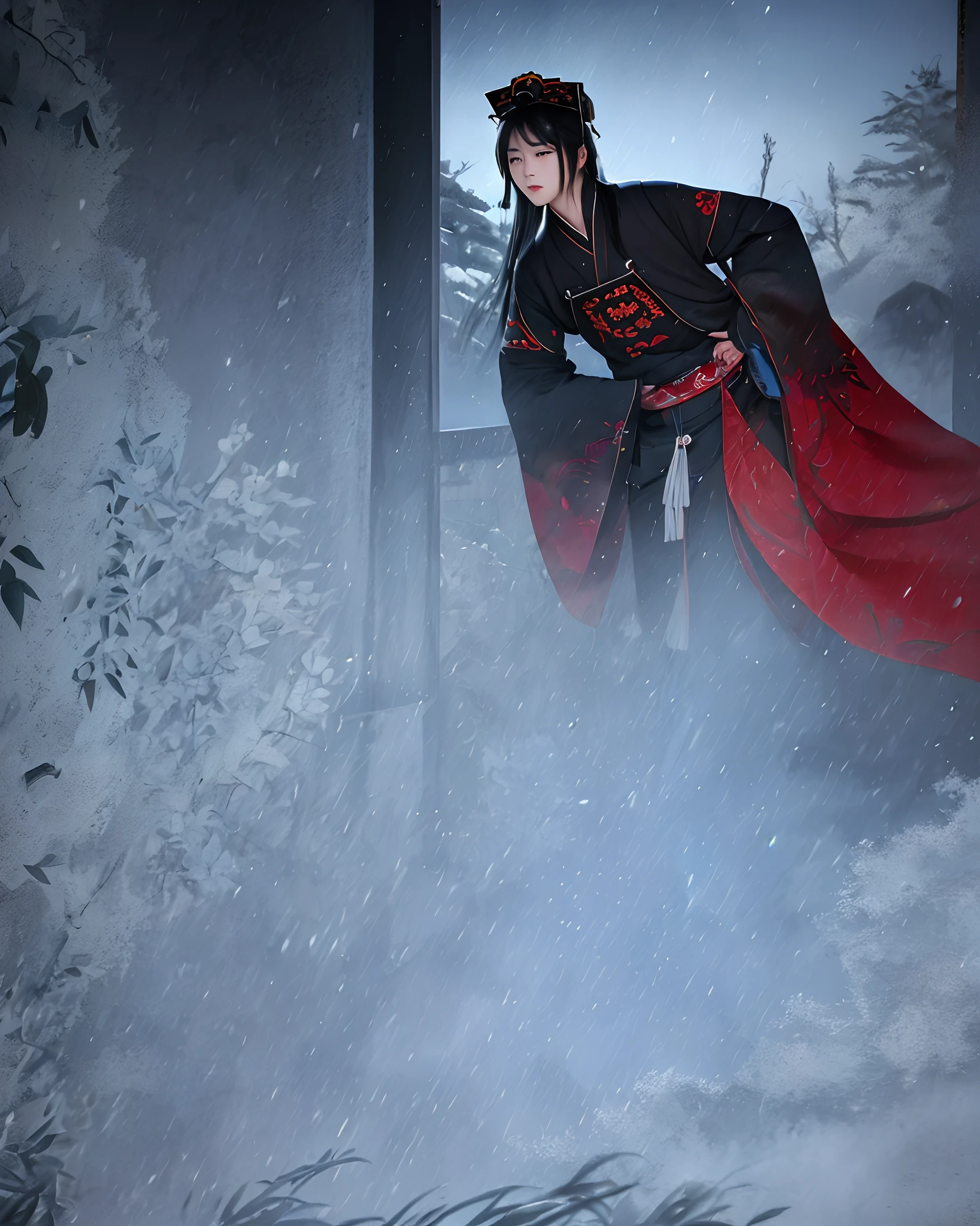 There is a haunted house in Lixian County, where a Confucian scholar lived with several guests. At night, there was a sound of poking outside the window, and the Confucian scholar scolded: "Evil does not interfere with righteousness, and demons cannot overcome virtue. I have taught Taoism for thirty years, so why am I afraid of you!" A woman said: "You have been talking about Taoism for a long time. Although I am different, I also have a lot of Confucianism. The main point of "University" is sincerity, and the main point of sincerity is prudence and independence. You must follow the ancient rituals in every word and action, and the result is cultivation. Do you care about yourself? Do you still care about those who are close to the famous? You write quotations, which are cumbersome in the debates of Confucianism. Do you really know the way? Or do you care about the few who are eager to win? , It is the selfishness of human desires. Selfish desires cannot be restrained, so what do you learn? Don’t fight with words in this matter. You should look at your heart and clear the night. You know it already, so why bother to add it up with sound and form?" The Qiru was sweating like rain, shivering and not being right. Xu Wen sneered outside the window and said: "You don't dare to answer, but you can still not deceive your heart. Please let you sleep." With another poke, he swept away from the eaves. traditional Chinese painting
