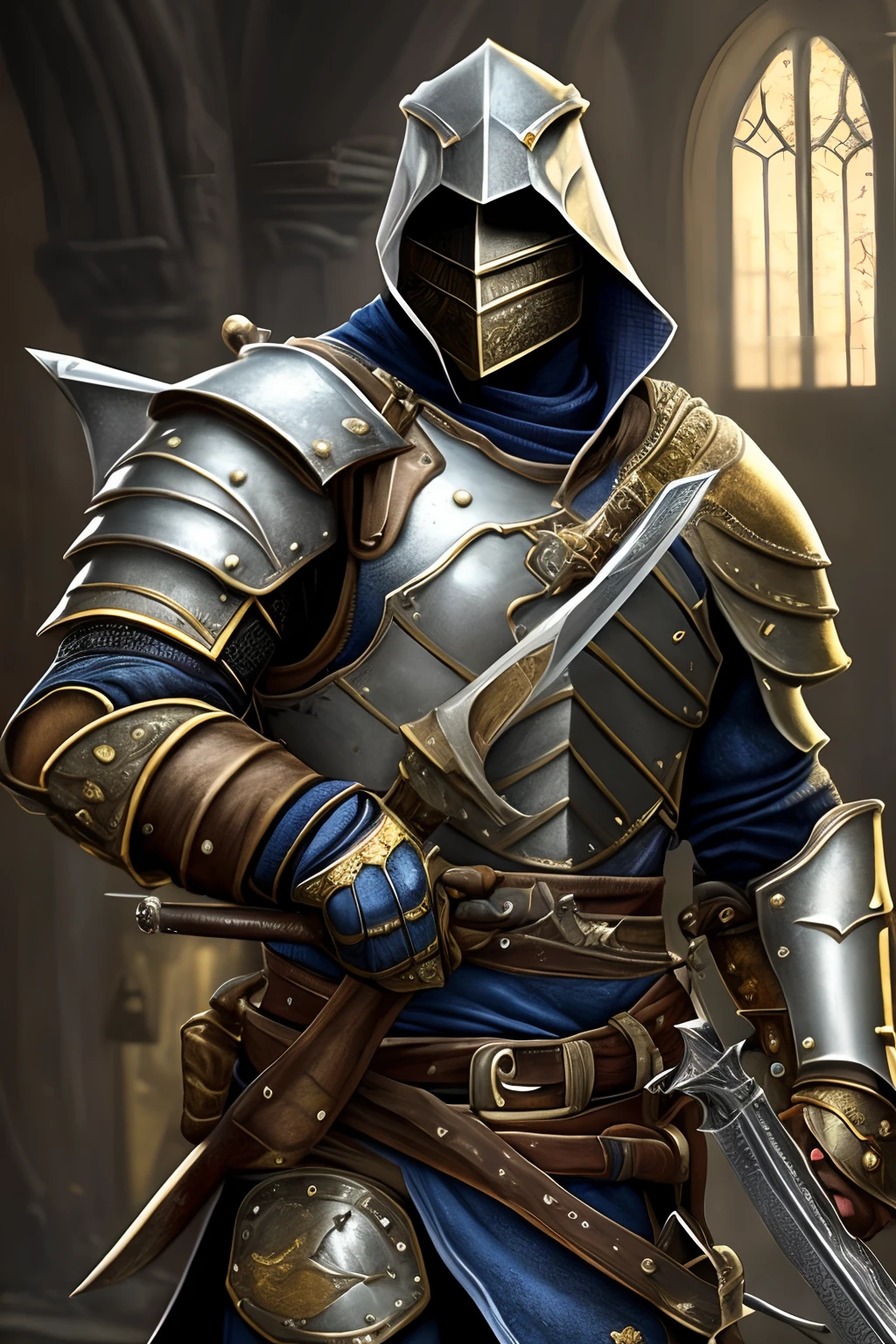 ((masterpiece:1.2, best quality)), , medieval, paladin, mercenary style, french medieval mercenary, male, holding sword, holding sword, dragonborn, armor, sword hilt