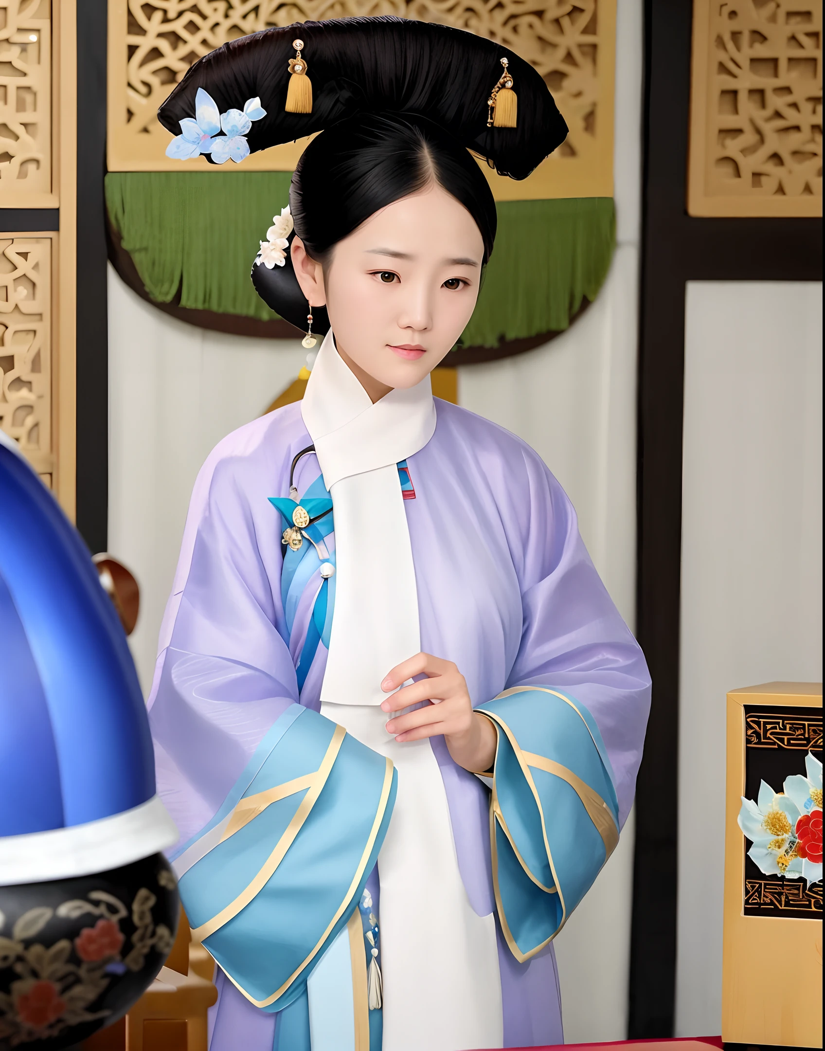 Shen observes that the couple died, and the youngest son sent food to relatives&#39; homes, and there was no one to describe the poverty. His concubine married into Shi Taichang&#39;s family, and she felt sorry for her when she heard about it. Shi Yin sent her maidservant to give her clothes. Empress Dowager often knew it, and said: &quot;This is still in the principles of human nature and nature.&quot; Don&#39;t prohibit it. Ji Cangzhou in Qiantang said: &quot;There are widows who are sick and cannot cook for themselves, and they can&#39;t come when they call on their neighbors to cook for them.&quot; Suddenly a girl came in through the door and said: &quot;I am a new girl next door. I heard that my sister is poor and hungry, and I can&#39;t bear it. Now I tell my parents that I am willing to provide food for my sister and serve her sick.&quot; In March and April, when the widow recovers from illness, she will thank her parents at the door. Nv Xuanran said: &quot;Don&#39;t dare to bully me, I am a real fox, and I am the closest to Mr. Lang in Japan. Today I am grateful for the old relationship and sympathize with my sister&#39;s bitterness. It is because of my name.&quot; Put a number of platinum collars on the bed, Go away whimpering. The two things are quite similar. But don&#39;t hug the pipa, turn your head and be ruthless, not only inferior to this concubine, but also inferior to this fox. traditional Chinese painting