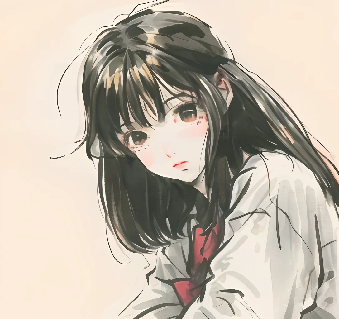 1980s anime, 1990s anime, 1 girl, retro, cute, portrait