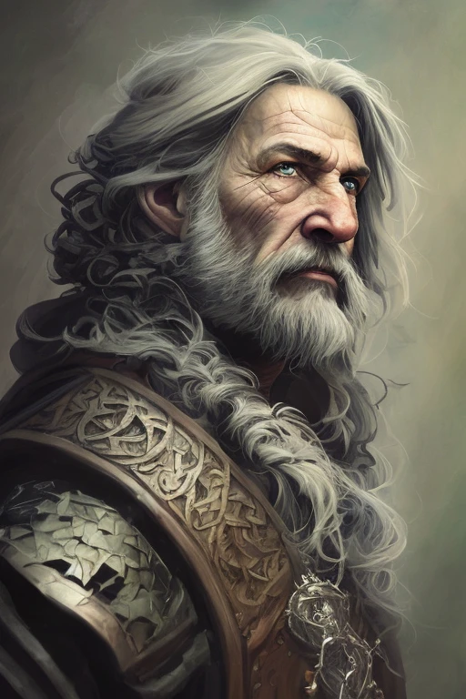 A man with long hair and a beard wearing a helmet - SeaArt AI