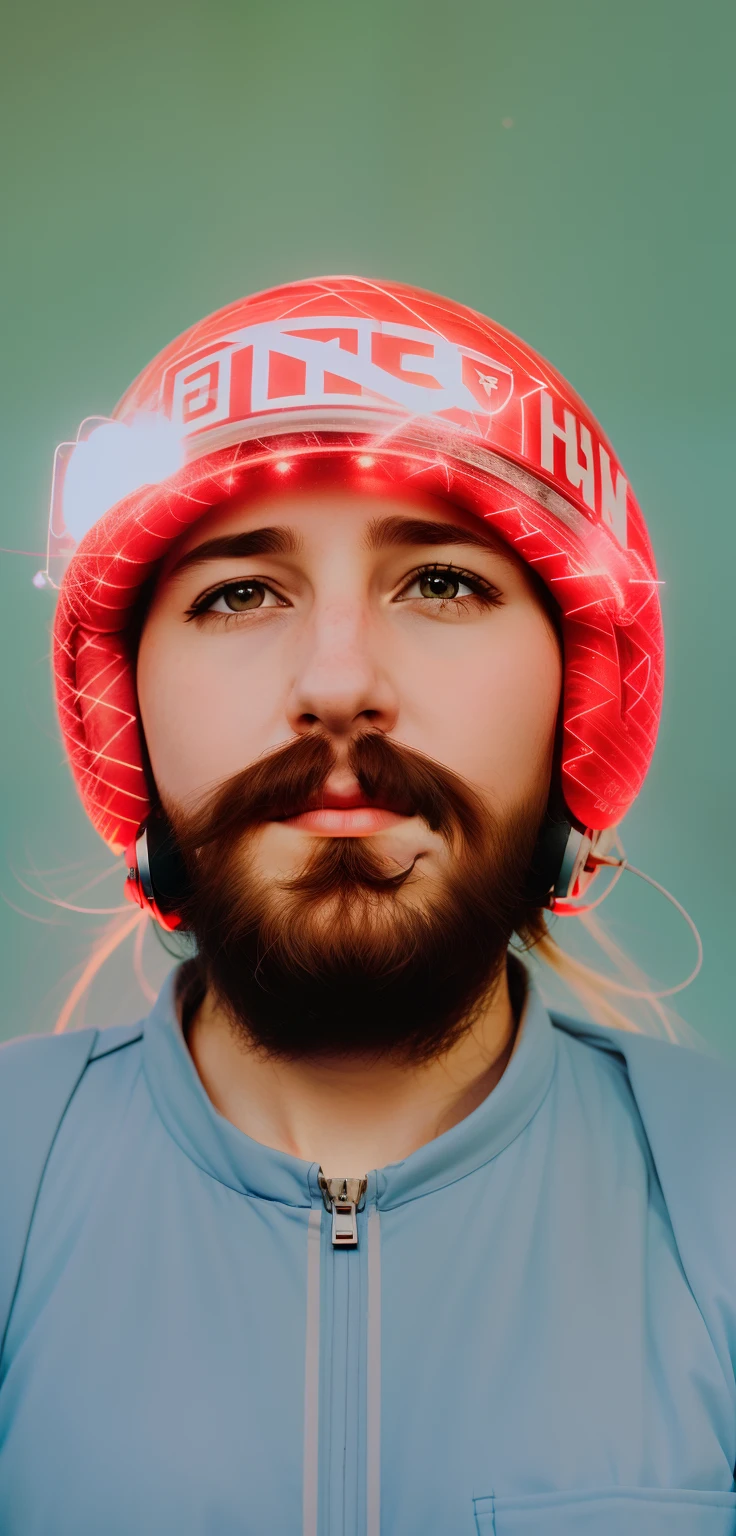 a portrait photo of a white girl, (pressure suit: 0.03), communism, (hdr:1.28), hyperdetailed, cinematic, warm lights, intricate details, hyperrealistic, dark radial background, (muted colors:1.38), (neutral colors:1.2), red star, hammer and sickle, tactical headphones, USSR
