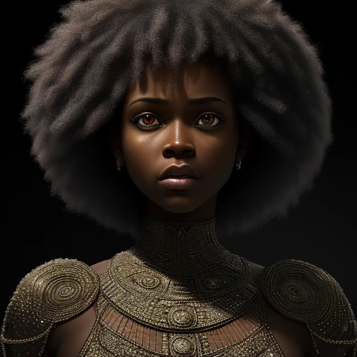 ;a naked black woman (intricate detail), hdr, cinematic, photorealistic, black live matter