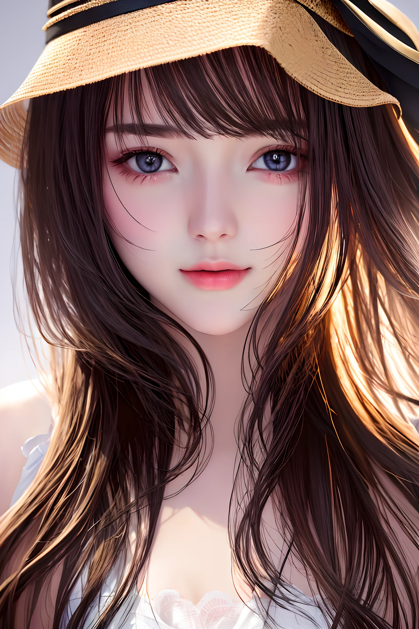 (best quality: 2, masterpiece: 2, realism: 2), 2girl, eye-to-eye, 8k, clean background