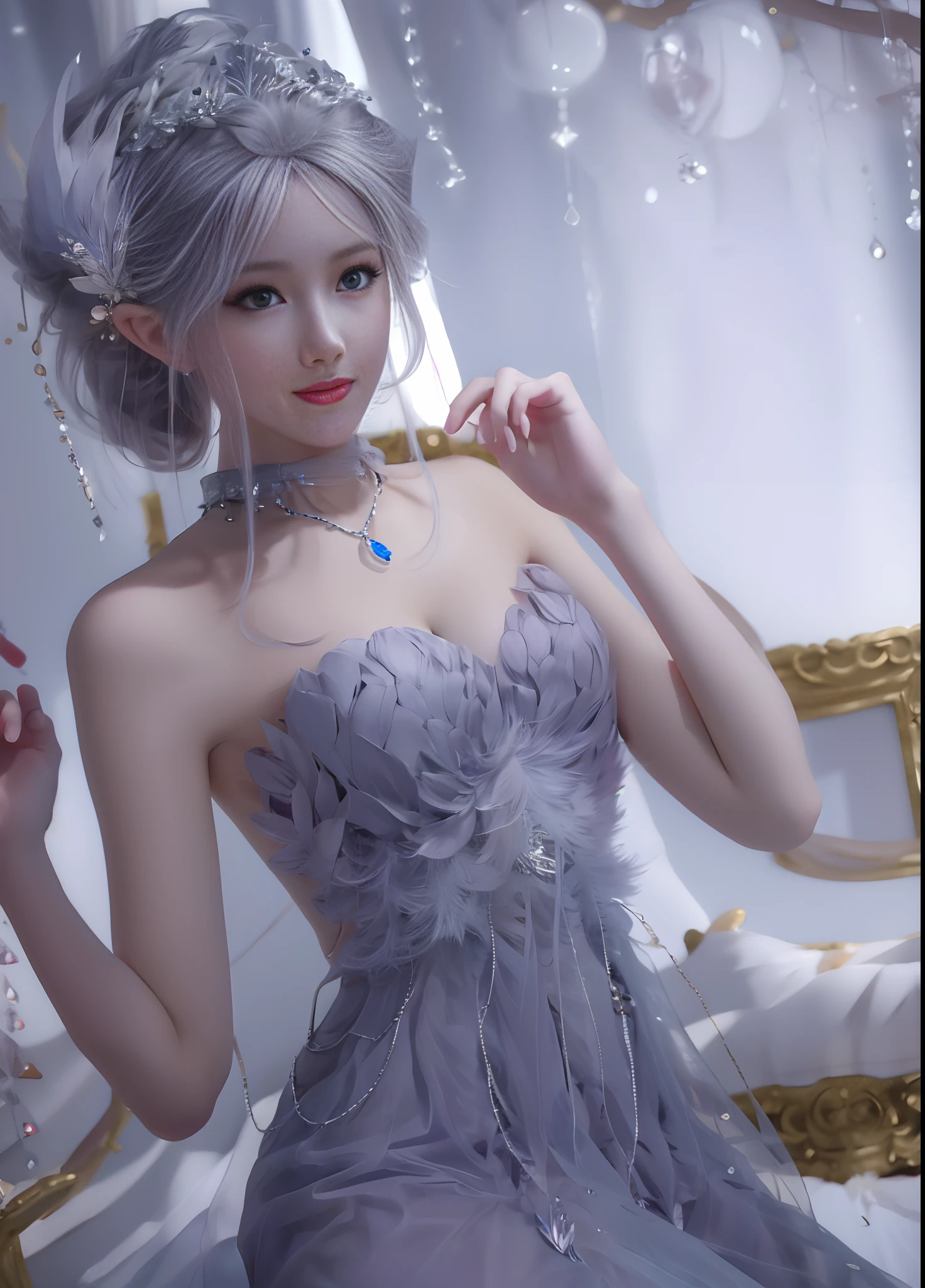 Nude,best quality, masterpiece, highres, 1girl,china dress,hair ornament,necklace, jewelry,Beautiful face,upon_body, tyndall effect,photorealistic, dark studio, rim lighting, two tone lighting,(high detailed skin:1.2), 8k uhd, dslr, soft lighting, high quality, volumetric lighting, candid, Photograph, high resolution, 4k, 8k, Bokeh