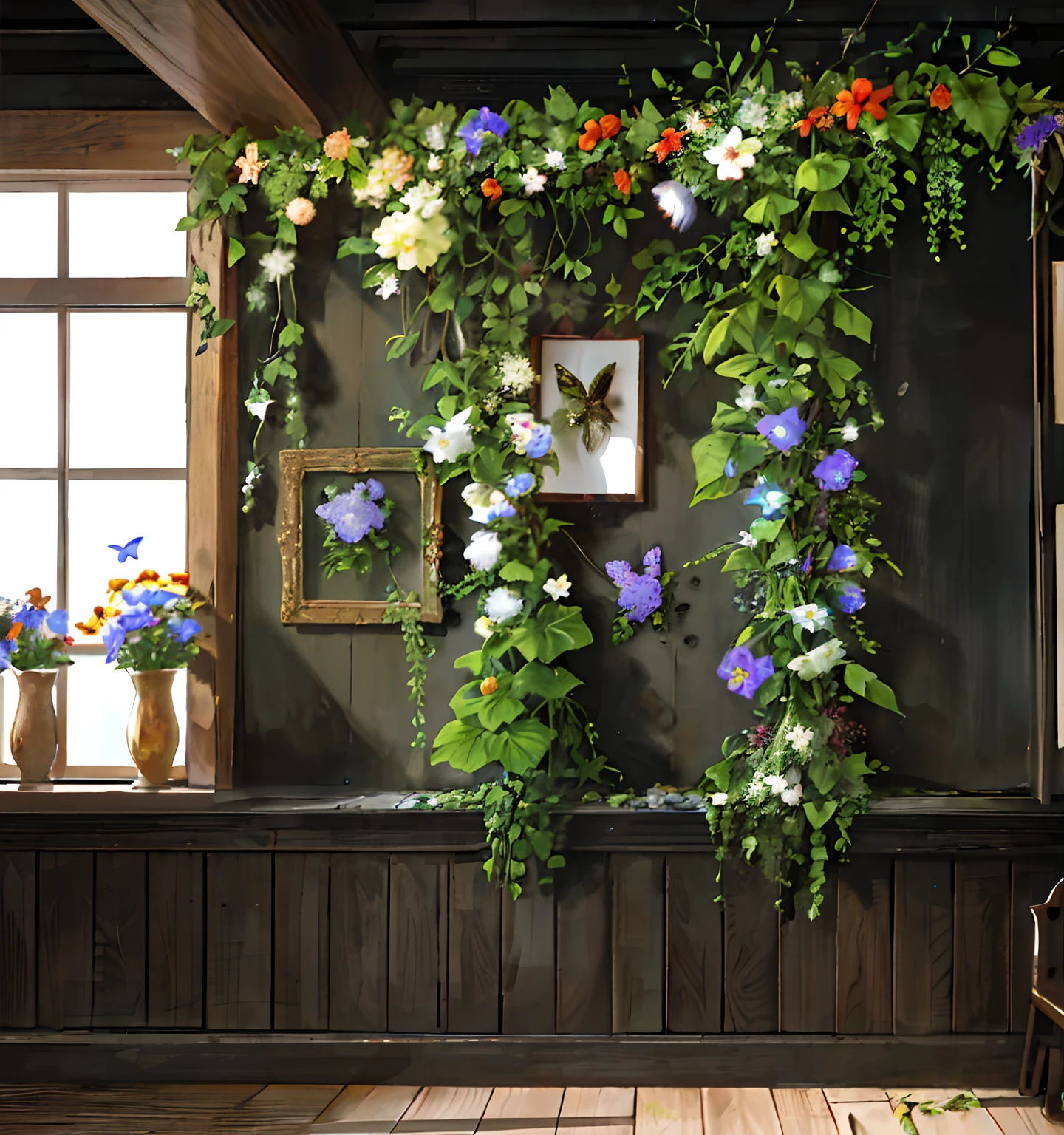 60th Century British Cottage Flowers