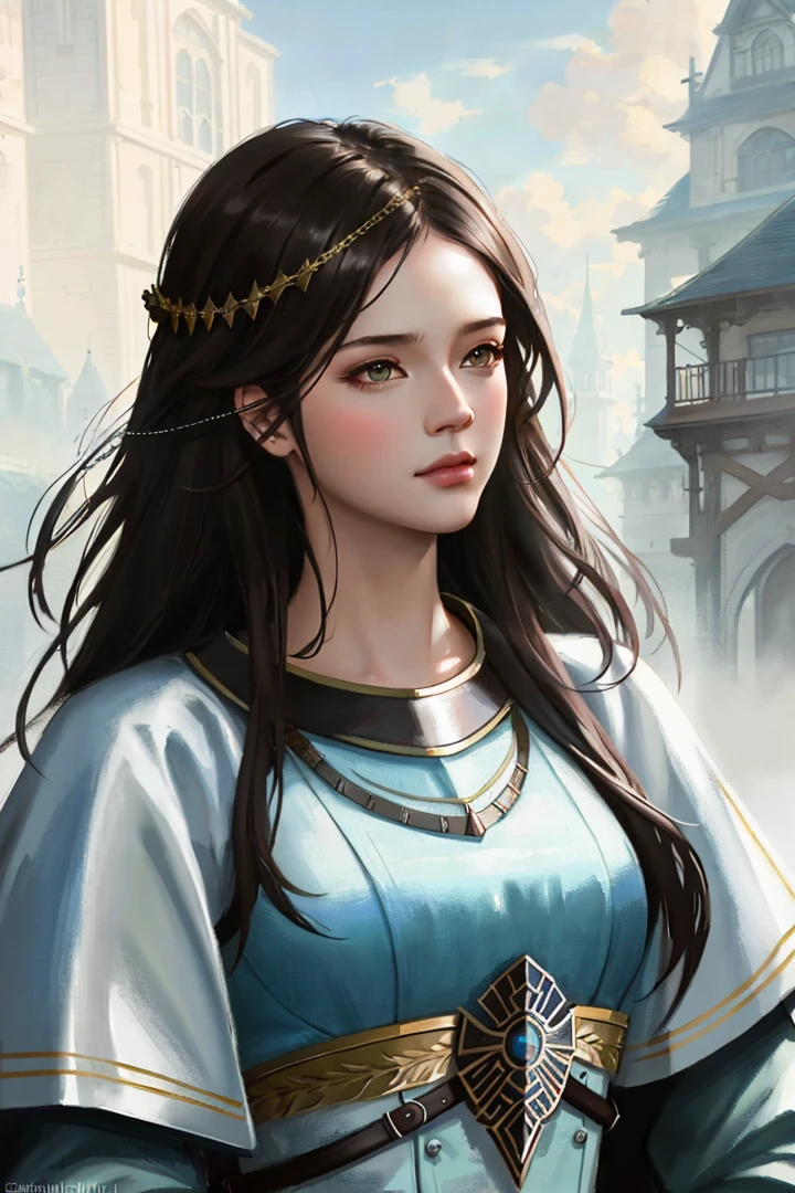 modelshoot style, (extremely detailed CG unity 8k wallpaper), full shot body photo of the most beautiful artwork in the world, medieval armor, professional majestic oil painting by Ed Blinkey, Atey Ghailan, Studio Ghibli, by Jeremy Mann, Greg Manchess, Antonio Moro, trending on ArtStation, trending on CGSociety, Intricate, High Detail, Sharp focus, dramatic, photorealistic painting art by midjourney and greg rutkowski