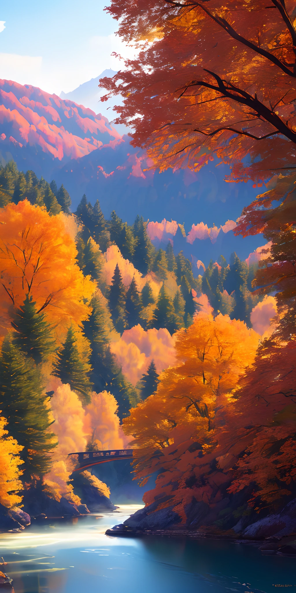 Masterpiece, best quality, high quality, highly detailed CG unity 8k wallpaper beautiful landscape oil painting, award winning photography, bokeh, depth of field, HDR, bloom, chromatic aberration, photorealism, highly detailed, trending on artstation, on CGsociety Trending, intricate, high detail, dramatic, midjourney art and masterpiece, best quality, high quality, extremely detailed CG unity 8k wallpaper lush summer landscape with rolling green hills stretching towards the horizon, dotted with pink, yellow wildflowers, and purples, volumetric lighting and masterpiece, best quality, high quality, extremely detailed CG unity 8k wallpapers serene autumn landscape surrounded by trees in shades of golden yellow, fiery red and burnt orange. The crisp air is laced with the sweet aroma of fallen leaves and wood smoke. The ground is covered with a golden foliage that rustles underfoot. In the distance a golden mountain rises, volumetric lighting and a masterpiece, best quality, high quality, extremely detailed CG unity 8k wallpaper breathtaking winter landscape covered in a golden mantle creating a glittering A world of glowing white and gold. Tall evergreen trees are tall and proud, their branches are crushed by heavy snow, volumetric lighting and masterpiece, best quality, high quality, extremely detailed CG unity 8k wallpaper a vibrant spring landscape full of new life and colors. Rolling hills covered in a green carpet, dotted with delicate wildflowers in shades of pink, purple and yellow, stereoscopic lighting