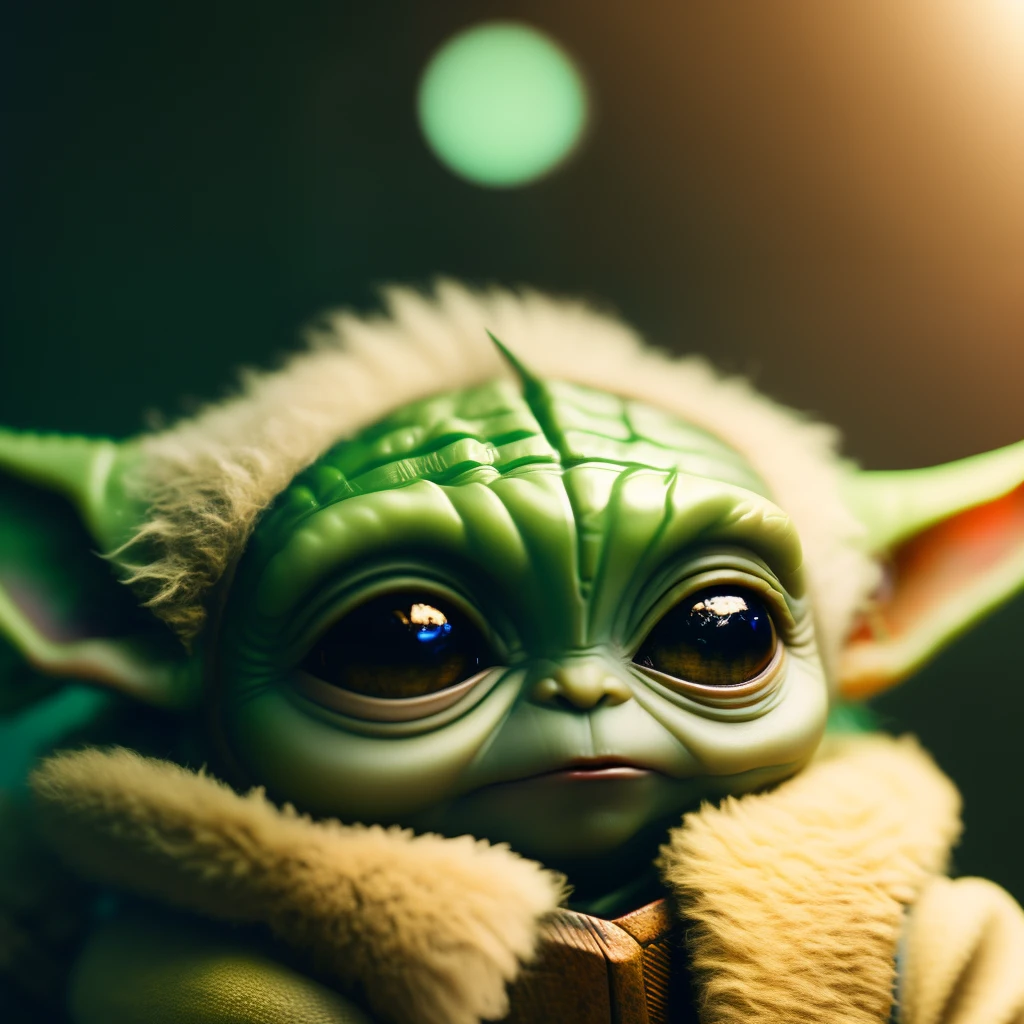 portrait of baby yoda as palnd, cinematic shot, seamless, epic, cinematic, intricate details, award-winning, excellent lighting, shading, high quality, detailed