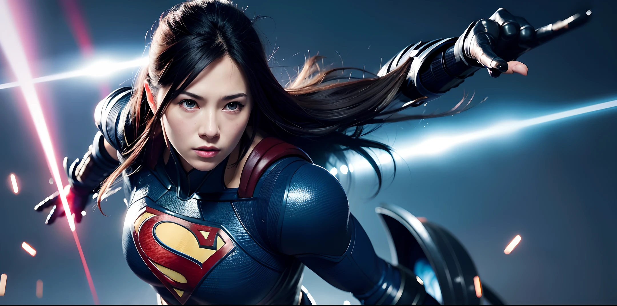 Marvel Superman vs. Japanese AV Actresses Two Fighting Two Action Movies Fighting Realistic and Beautiful Studio Soft Light Edge Light Full of Vigor and Luxury Details Cyberpunk Lace Surreal Facial Muscle Elegant and Beautiful Background, Octane rendering, HR Giger style, 8k , best quality, master, illustration, very delicate and beautiful, very detailed, CG, uniform, wallpaper, (fidelity, fidelity: 1.37), amazing , fine detail, masterpiece, best quality, official art, very detailed CG uniform 8k wallpaper , absurd, unbelievably absurd, full body