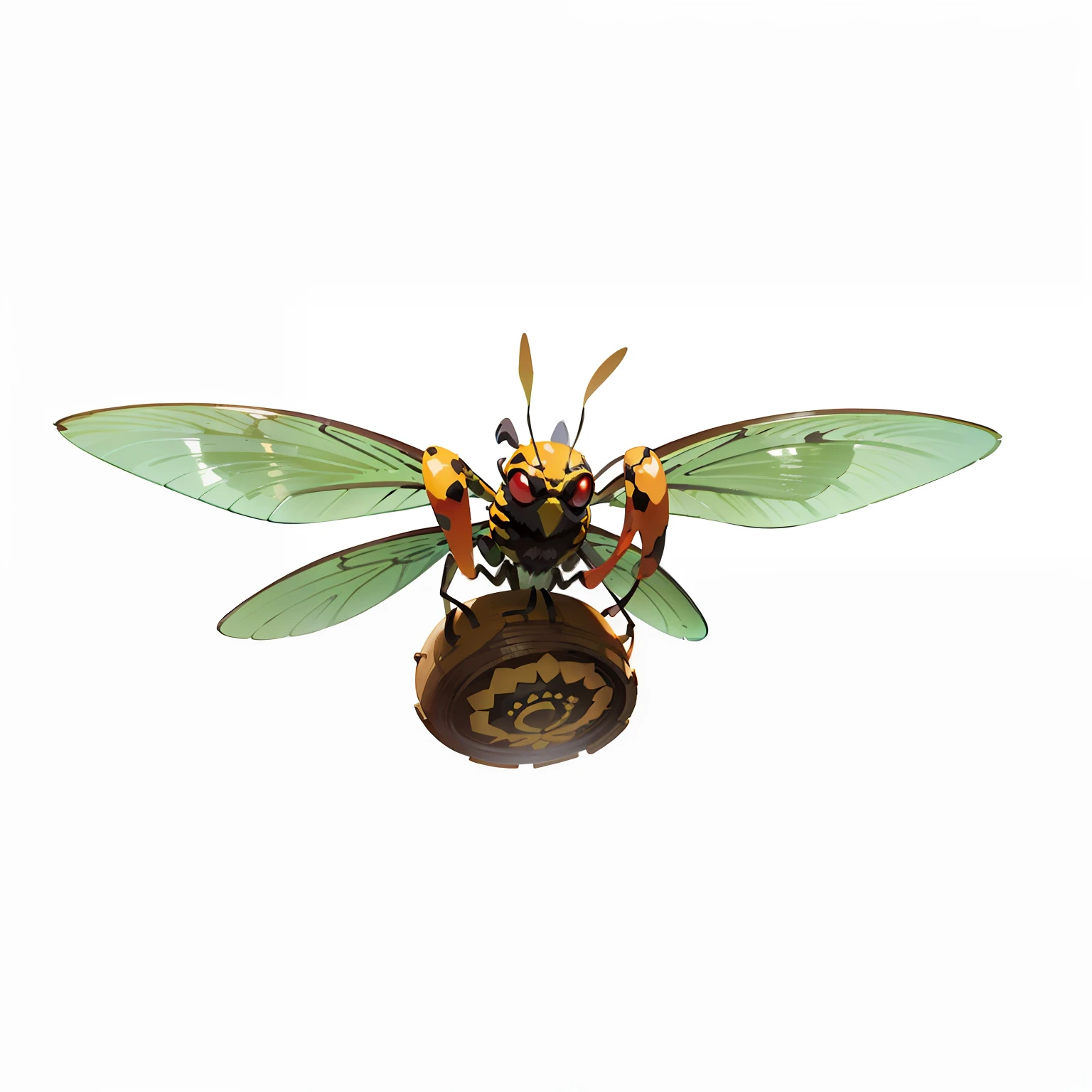 Masterpiece, best quality, (very detailed CG unity 8k wallpaper), (best quality), (best illustration), (best shadows), giant hornets flying in the air, insects, Octane rendering, light trace, very detailed