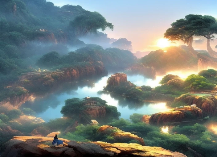 (aesthetic, melancholic), beautiful scenery painting,best illumination,

[(narrow bridge over clear stream), (thin west wind, emaciated horse), (sunset,heartbroken person at the end of the world),:0.9],

[:(Chinese painting style), (watercolor), (warm color), (blurred)]:0.6