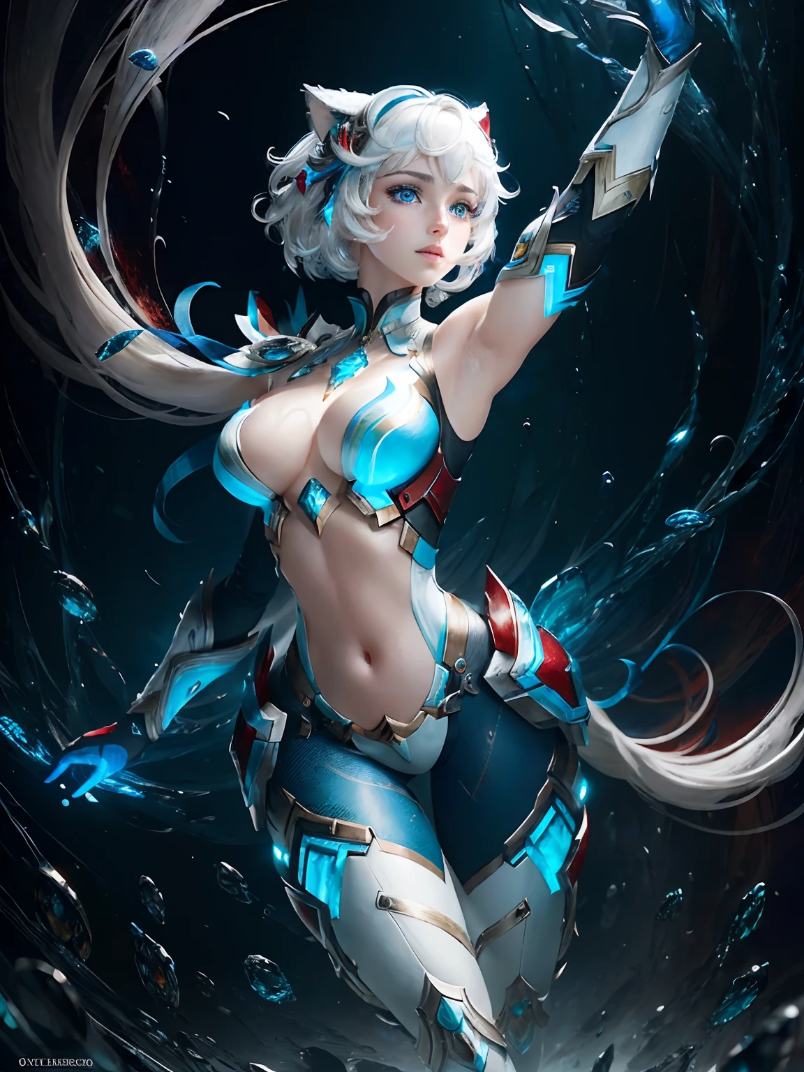 (masterpiece:1.1), (best quality:1.1), (anatomically correct:1.1), (perfect arms:1.1), ((detailed face:1.3)), (detailed skin), (perfect eyes), (perfect nose), (realistic), octane render, sharp focus,(8k), (4k), (Masterpiece), (Best Quality), ((huge lips:1.3)), detailed background, art by artgerm and greg rutkowski, cinematic lighting, 8k, (masterpiece:1.1), (best quality:1.1), (anatomically correct:1.1), (perfect arms:1.1), ((detailed face:1.3)), (detailed skin), (perfect eyes), (perfect nose), (realistic), octane render, sharp focus,(8k), (4k), (Masterpiece), (Best Quality), detailed background, art by artgerm and greg rutkowski, cinematic lighting, 8k, (masterpiece, best quality, ultra-detailed, best shadow), (detailed background,dark fantasy), (beautiful detailed face), high contrast, (best illumination, an extremely delicate and beautiful), ((cinematic light)), hyper detail, dramatic light, intricate details, (1 girl, solo,white hair, sharp face, (((blue and red eyes))), hair between eyes, dynamic angle), swirling black light around the character, depth of field,black light particles,(broken ice),magic circle,cat girl,short hair, xenoblade, (((heterochromia))),cat ears, freckles, dynamic pose, (((full body)))