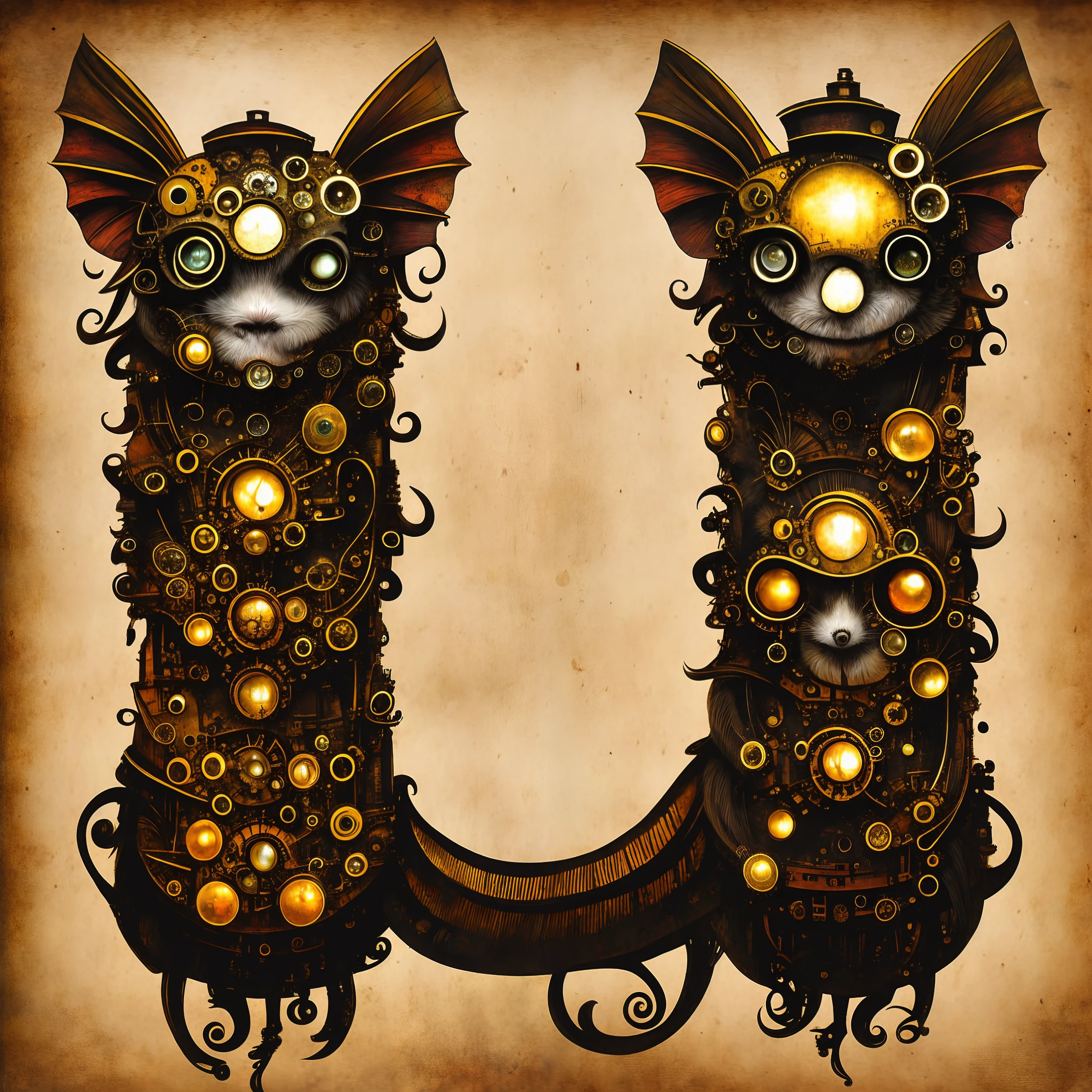 Model hash: 199c5093f6, (steampunkai)++, cute dragon cub, steampunk, big ears
Steps: 28, Sampler: Euler a, CFG scale: 7, Seed: 618231177, Face restoration: None, Size: 640x640, Model hash: 199c4093f6, Model: steampunkai_steampunkV10, GFPGAN visibility: 0.494