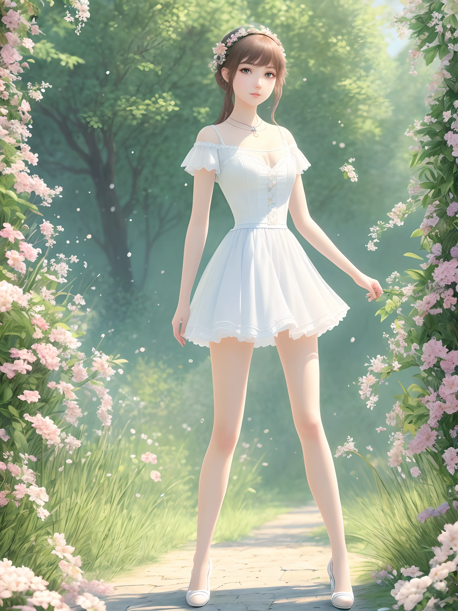 best quality ,masterpiece, illustration, an extremely delicate and beautiful, extremely detailed ,CG ,unity ,8k wallpaper, Amazing, finely detail, masterpiece,best quality,official art,extremely detailed CG unity 8k wallpaper,1girl,full body,full-body shot,see-through,looking at viewer,outdoors