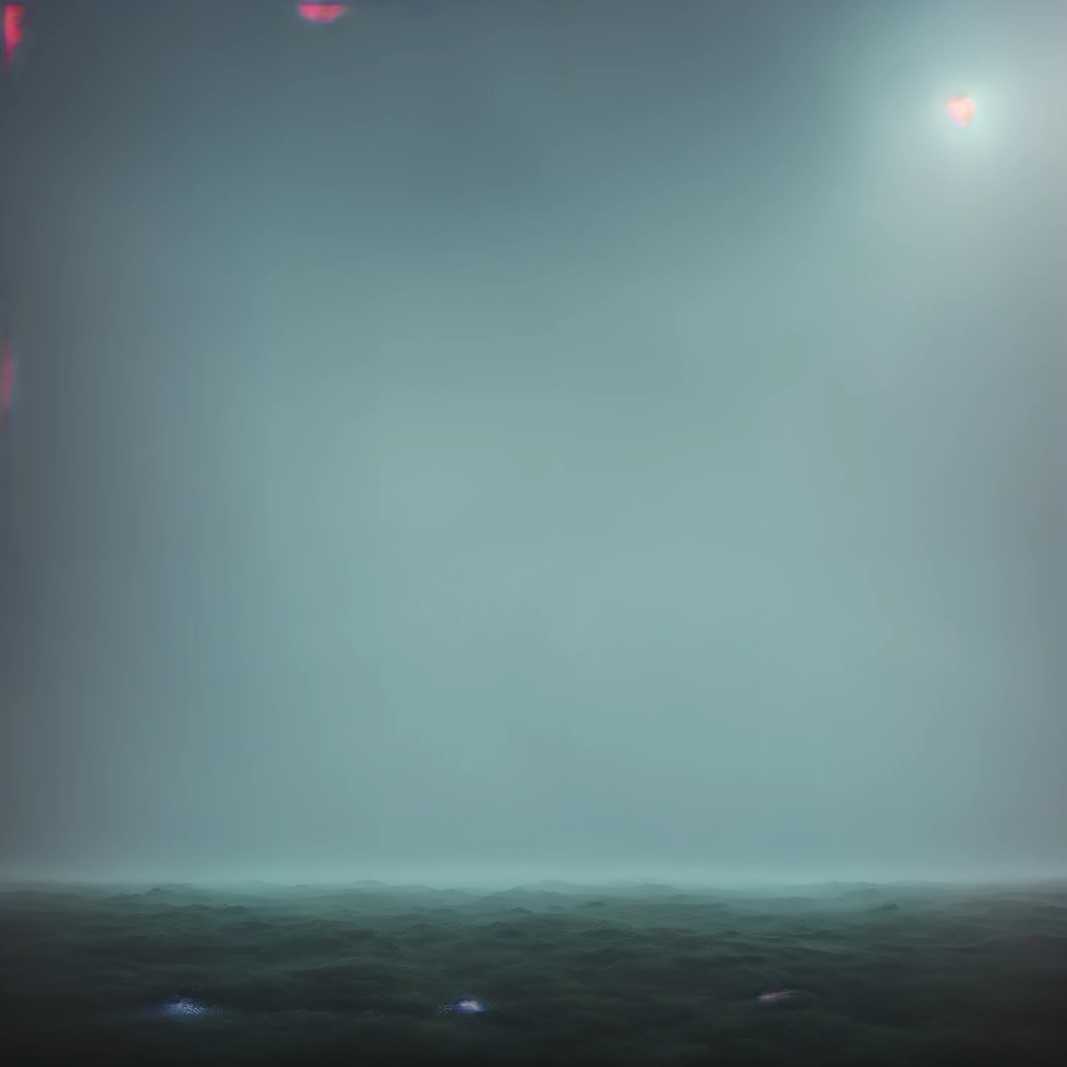 [(Mysterious atmosphere|misty|foggy),liminal spaces,(blurred boundaries|unclear borders)|cosmic entities lurking in the mist, unseen wonders waiting to be discovered] lends an eerie air to the picture, hinting at otherworldly phenomena waiting to be explored in the hazy and obscure surroundings.