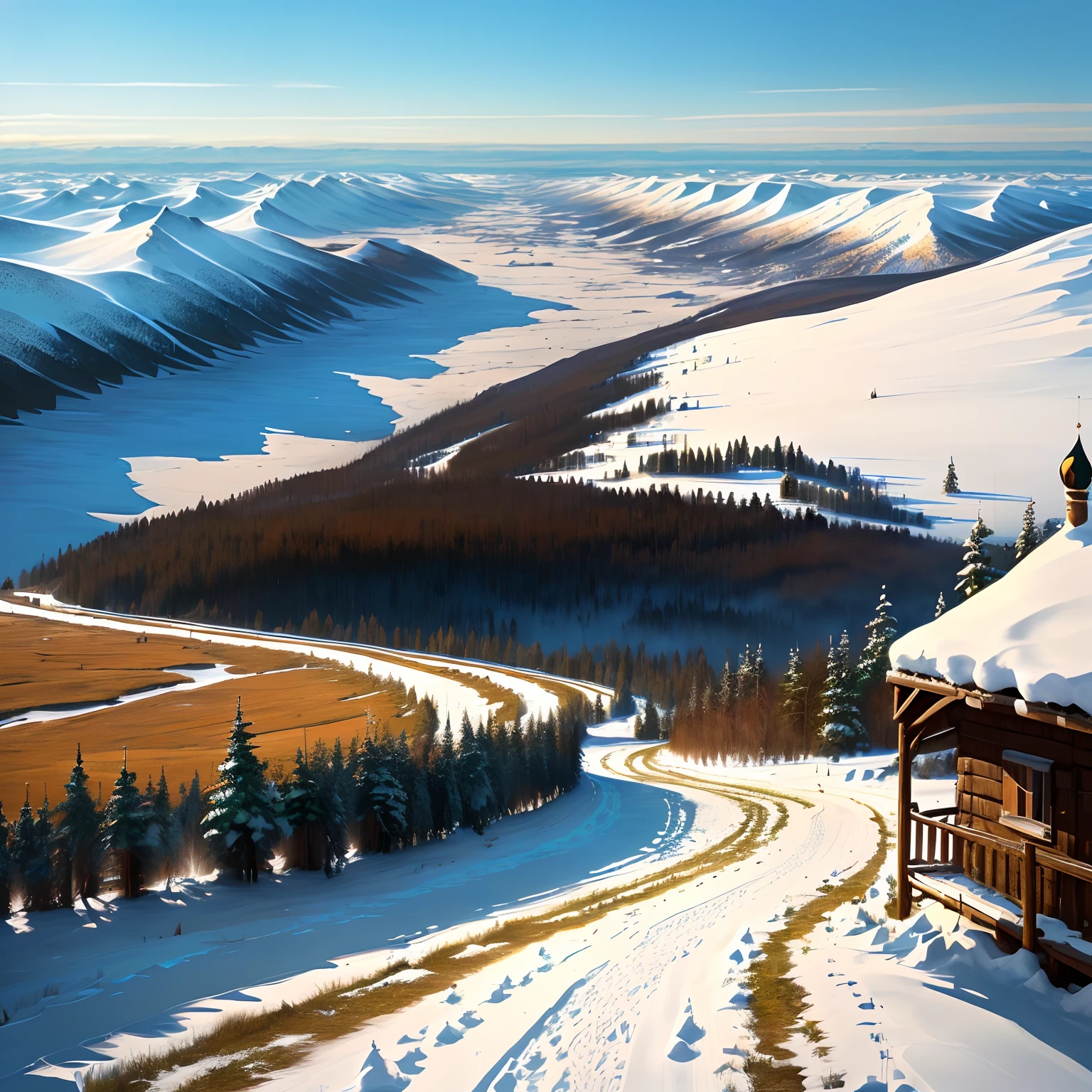 this is Russian expanses, this is my homeland, landscape