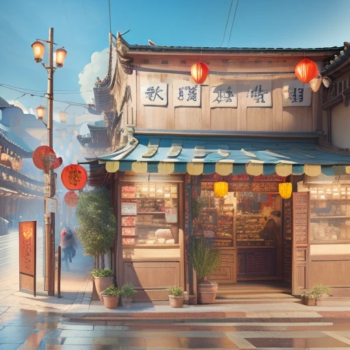 Ancient Changan, scene design, bustling ancient streets, snack shops, swift floats, lanterns, dancing dancers, crowds, colorful lights, running children, dazzling light and shadow, rich details, detailed details, ultra-precise portrayal details, high detail, Tyndall effect, panorama, depth of field, 8K, Unreal Engine