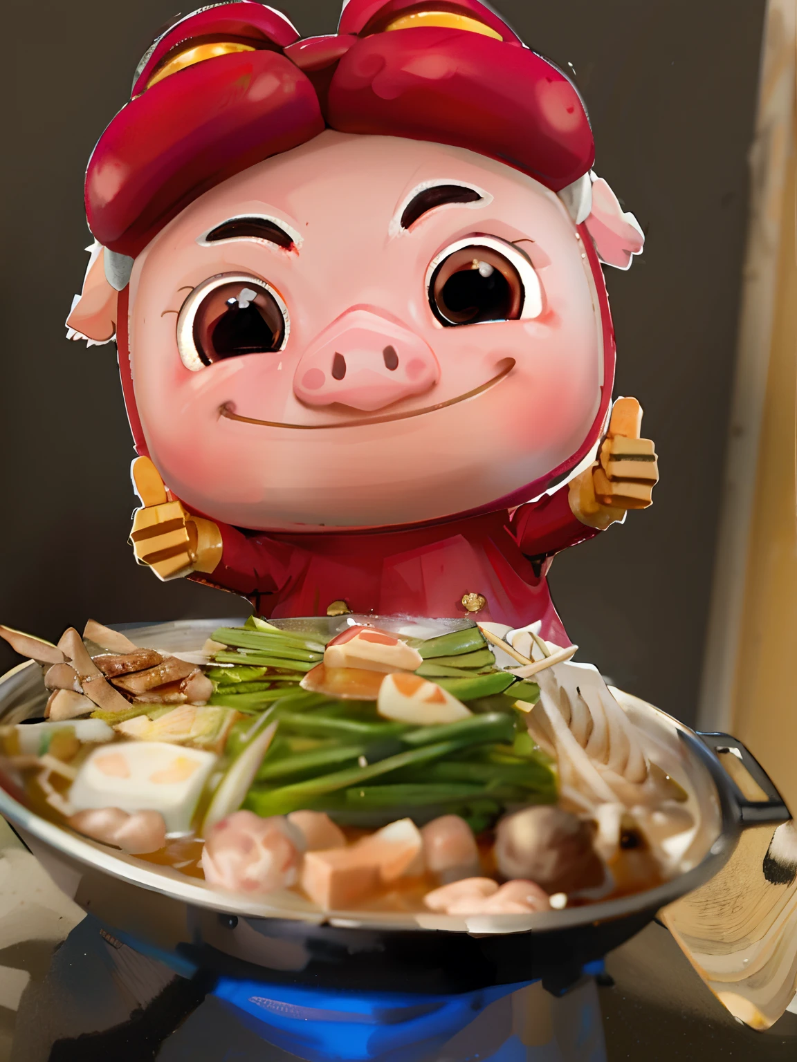 Food, hot pot, (Pig Man)