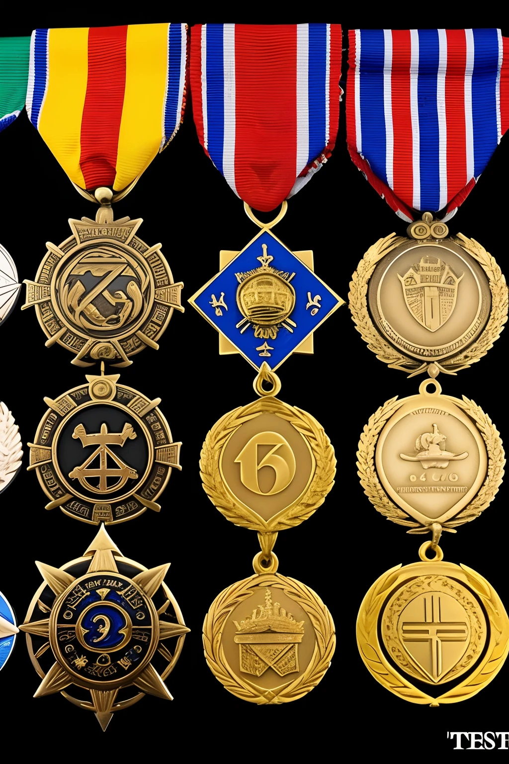 There are 12 levels of medals