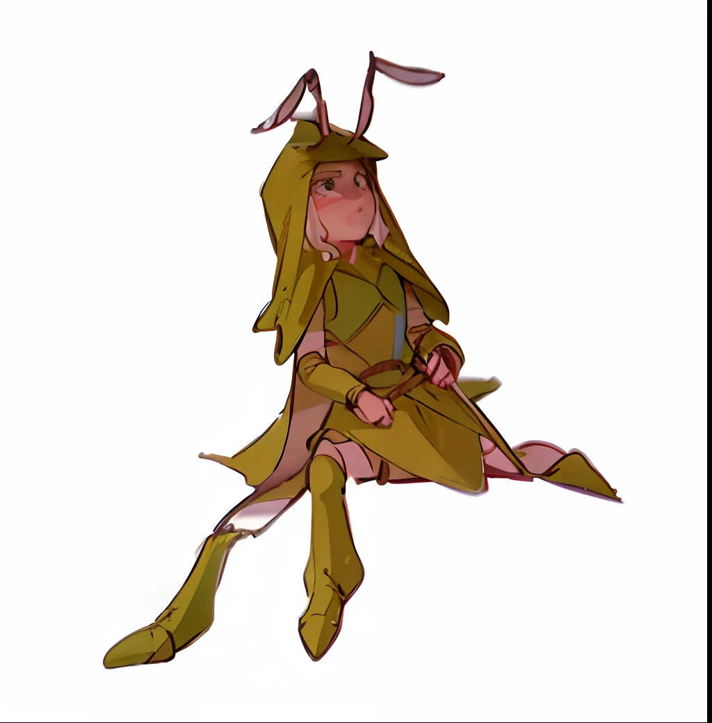 Disney-style cartoon, green cape, cuckold, traveler, with tentacles on the head, sitting, corrective limbs, puppet joints, very detailed CG Unity 8k wallpaper Artstation contest winner), (Best Illustration), Epic Archer in a brown cape with a very detailed RAW color photo on the back, soft lighting, and the best quality and complexity, (shooting: 0.7) conceptual art, sharp focus, dramatic lighting, very detailed, cinematic, realistic painting, trend analysis Artstation, 8K, amazing shadows that make you look amazing, reality, (very detailed background): 1.2), Halfay Art