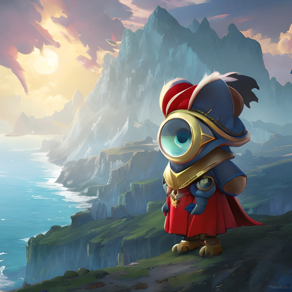 eff9 cute little cartoon monster, CG artstation, concept art, Unreal Engine 5, HD quality, 4K resolution, beautiful, movie, artgerm and greg rutkowski and the art of Alphonse Mucha and LOISH and WLOP