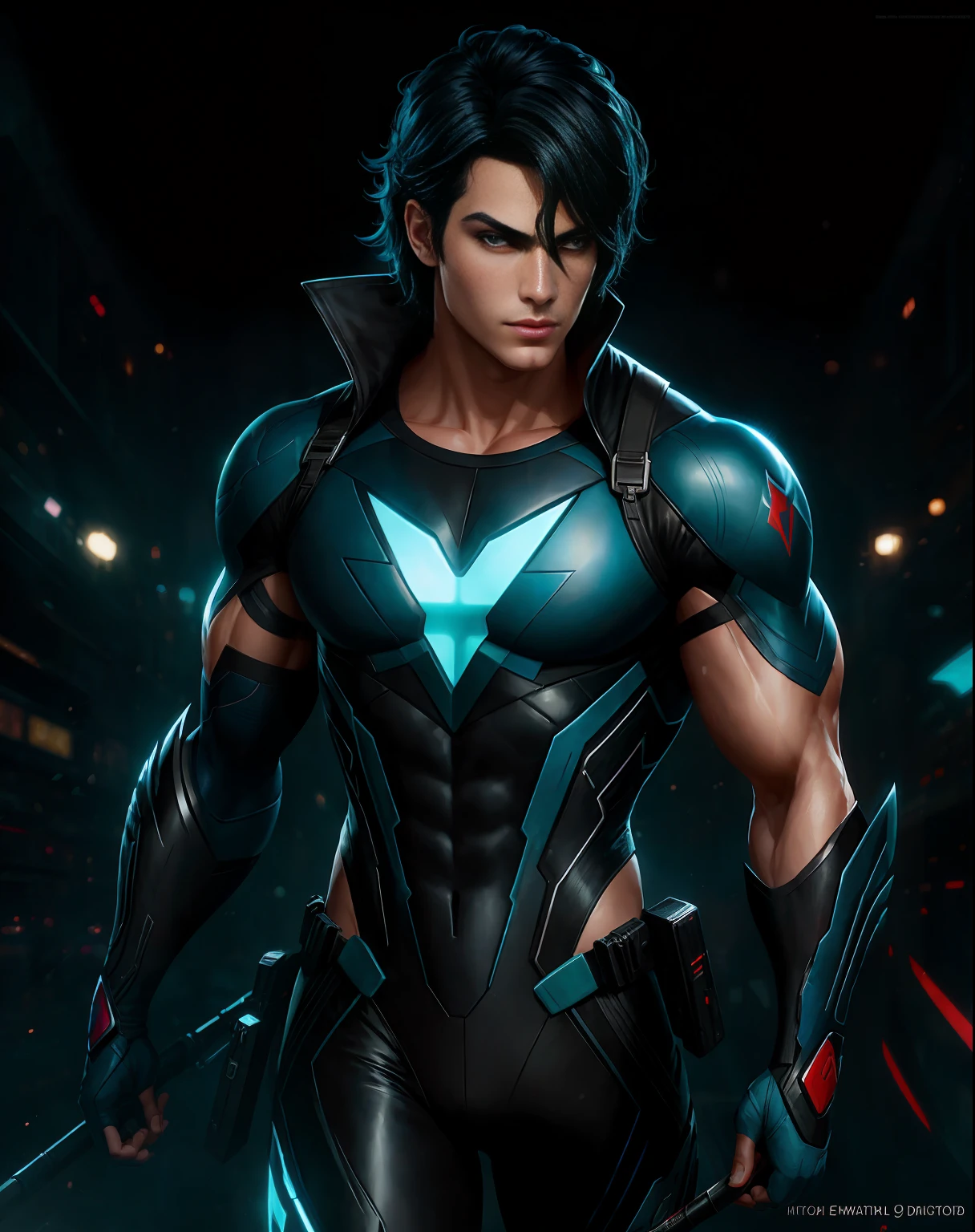 (Award Winning Digital Artwork:1.3) of (Sketch:1.3),(Energetic:1.3) nightwing, EmmaRob,CGSociety,ArtStation,(Saturated:1.3),(close portrait:1.3),(Feminine:1.4),(beautiful:1.4),(attractive:1.3),handsome,calendar pose,perfectly detailed eyes,studio lighting,thematic background