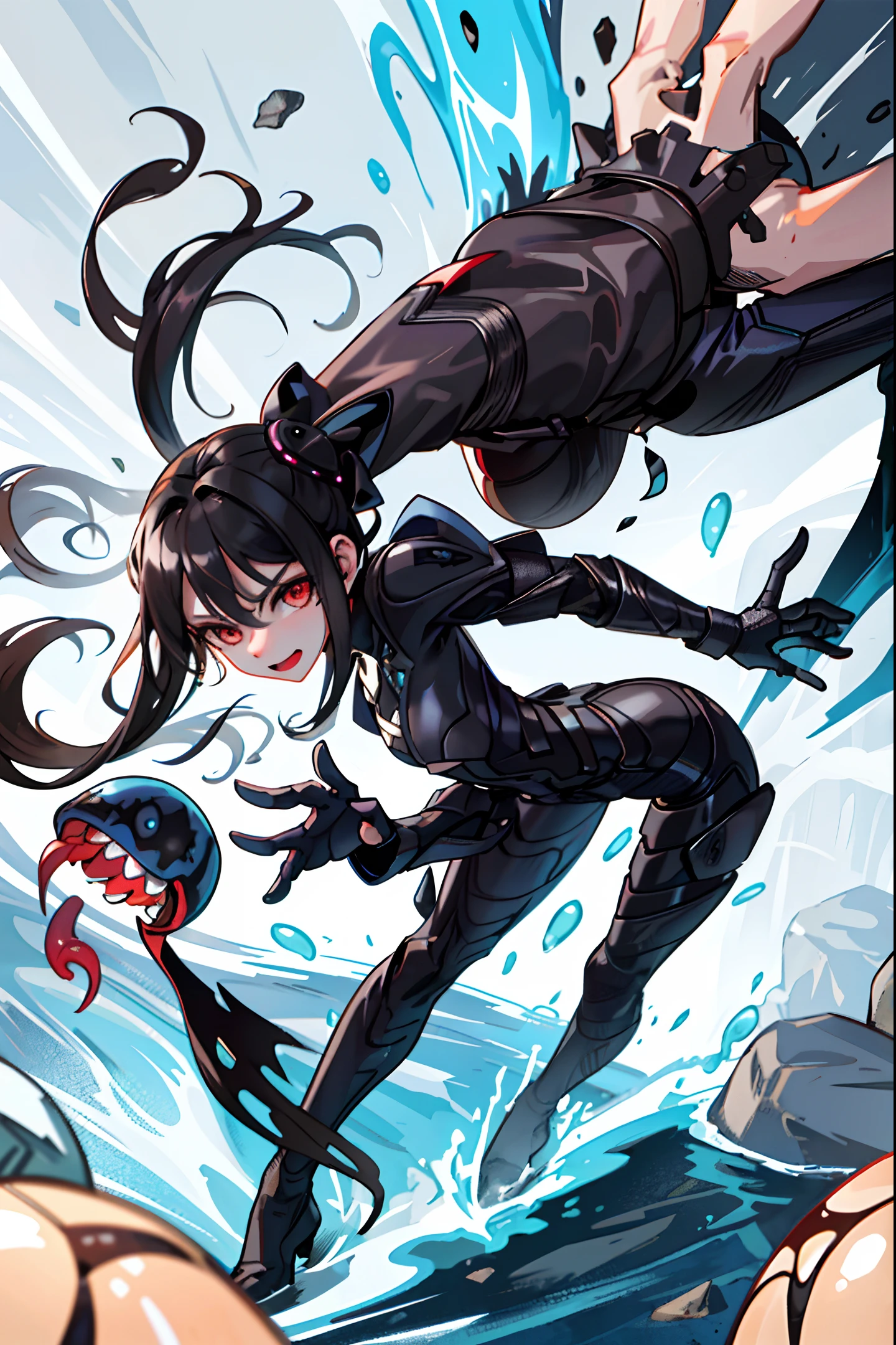 (finely detailed, distinct image, ultra resolution, extremely amazing detailed, awesome detailed), subsurface scattering, best ratio four finger and one thumb, masterpiece, symbiote from marvel bonding to a girl, symbiote venom, goo, tentacles, restraining, woman getting taken over by the symbiote, marvel, getting covered in goo, getting taken over by goo, transformation, transforming girl, penetration