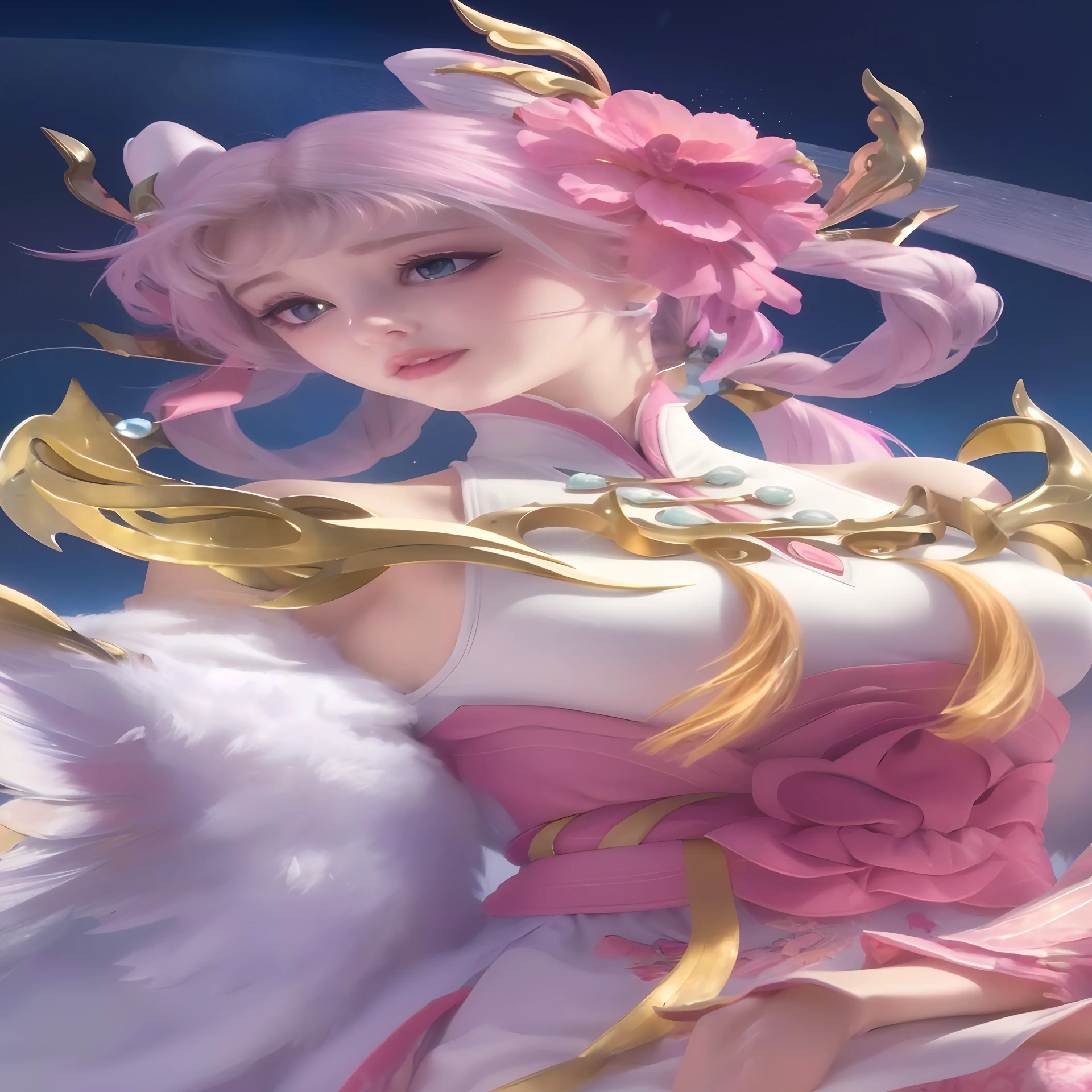(8k, best quality, masterpiece: 1.2), ultra-detailed, masterpiece, (realism: 1.4), movie lighting, ung girl, open jacket, micro strappy thong, collar, glasses, heels, nsfw, pretty and delicate eyes, (short to medium hair: 1.4), thick bangs, beautiful curves, intricate earrings, looking at the audience, puffy eyes, (young breasts), light color on the face, ull zf ang-60.2 1:500, v1. 0.2