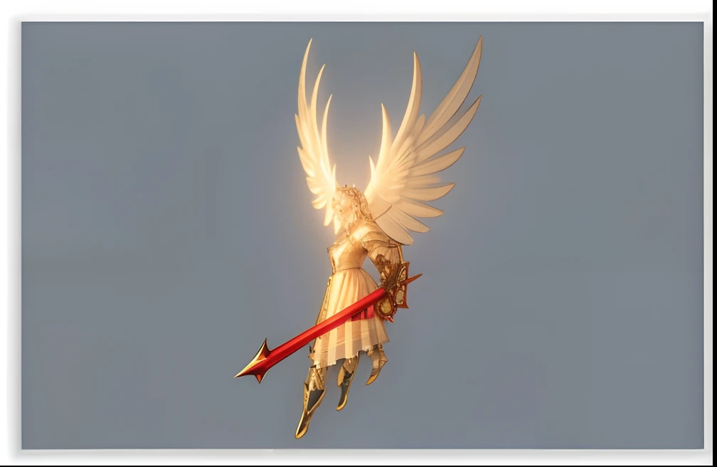 masterpiece, clear focus, 8k, high detail, best quality, super detail, super high resolution (photorealism: 1.5), (pureerosface_v 1:0.5), seraph from Heroes of Might and Magic 5, . a white angel with a sword and a halo on its back, angelic and cloth, hood, armor angle with wing, 3d render official art, divine render, full - body majestic angel, the angel of death with a halo, angel, saint michael the angel, sword with cross in the centre of hilt, with fiery golden wings, angel-themed, runic ornament on clothes, epic angel wings, feminine man, dynamic pose, hdr, dramatic light, solo, (full body: 1.3), 