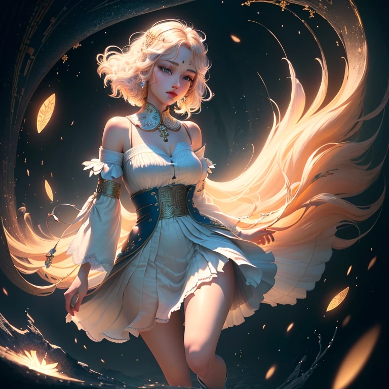 (extremely detailed CG unity 8k wallpaper, masterpiece, best quality, ultra-detailed), (best illumination, best shadow, an extremely delicate and beautiful), floating, high resolution, 

[(dynamic angle, (Cleopatra), queenly presence, royal pose, detailed and beautiful makeup, golden jewelry, exotic headdress, (black hair+braids+beads:1.2+head chain), detailed and beautiful eyes, red lips, (skin glow:1.1), adorned nails), :0.9],

[(tomb scenery, mystery atmosphere, hieroglyphics, sandstone texture, temple pillars, golden lights, theatrical shadows), :0.6]