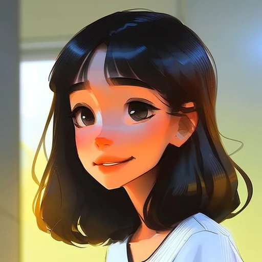 portrait of a cute woman, by samdoesarts, nerd girl, tomboy, sexy, hot, blushing, egirl