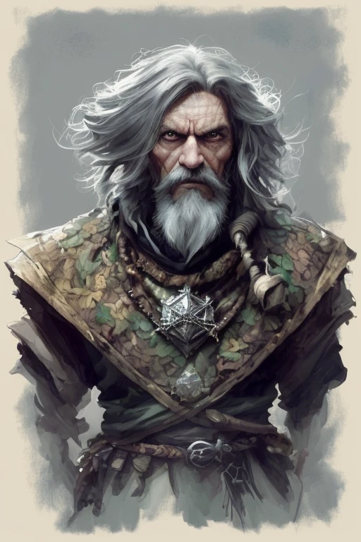 High Angle detailed ((very old male Arabian sorcerer, dark skin, sharp features, faint smile, wrinkled, weathered, with a long black beard, wearing a black and red and gold robe, wearing a yellow cap)), Continued, HD, (oil painting:1.1), (comic book art style:1.5), (inked outline:1.3), Stunning, Character, Portrait, (((Looking Sideways))), angular features, (dark black Graduated Bob Hair), (muted natural colors:1.3), in painterly style by Jean Baptiste Monge