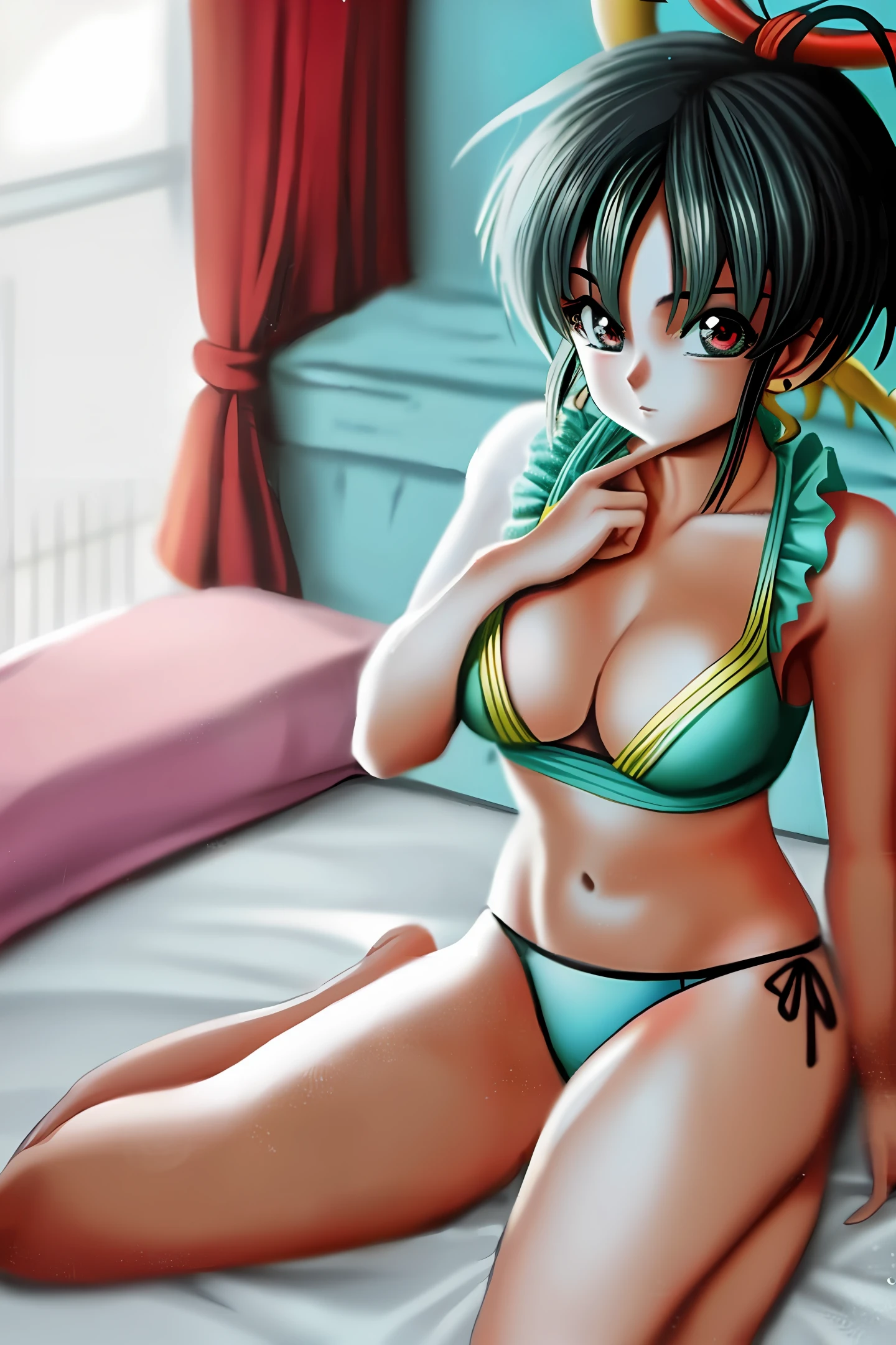 Outstanding Style, Anime, Chi-Chi from Dragon Ball, She's in Heat, She's in Bed, She Wants Mating, Panties Are Visible