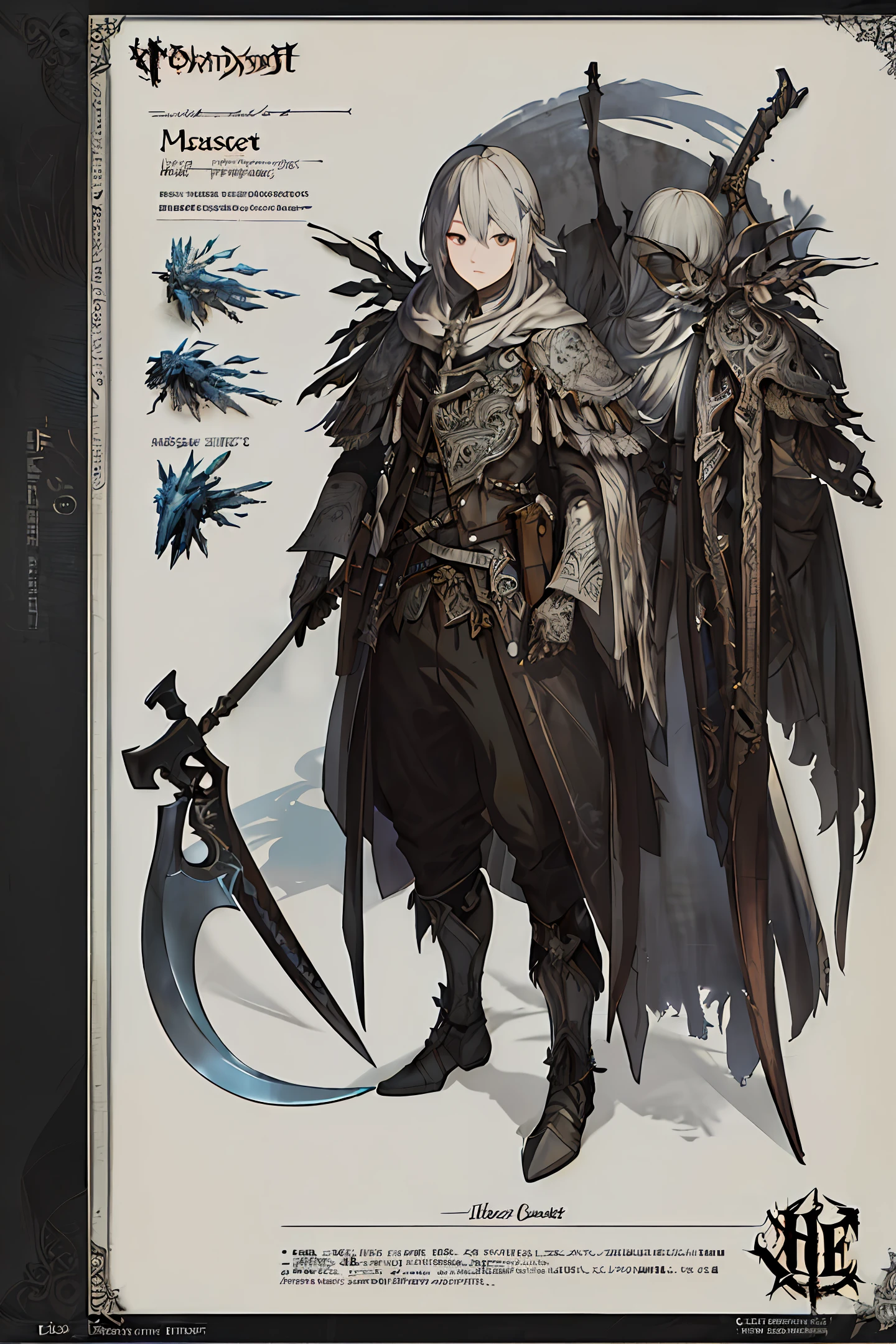 Weapon design tables, concept art, ((ice hatchet weapon)), ((film)), (subtle lighting), (perfect shadows), (gorgeous), (perfect proportions), (intricate details), ((masterpiece,ultra-detailed, intricate details, best quality,illustration)),masterpiece, (best quality), (best illustration), (best shadow)