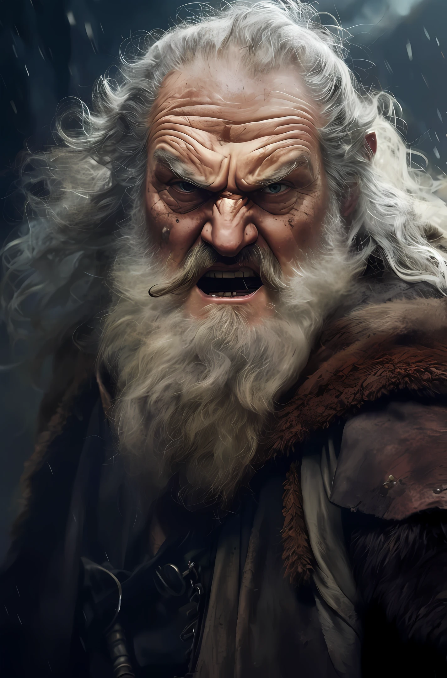 close-up of a man with beard and beard, super detailed fantasy character, ultra realistic concept art, wojtek fus, highly realistic concept art by Darek Zabrocki, ultra realistic concept art, highly realistic digital art, amazing character art, realistic character concept art, hyper realistic fantasy, epic fantasy character art, 4k concept art and hyperrealism.