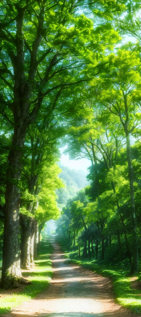 Vision, (three Lolitas: 2) Stable diffusion is the best image quality, morning sunshine, spring scenery, dew and flowers, flying hair, living in a dreamland of mushrooms and fairy tales, traveling, running, and laughing. forest path